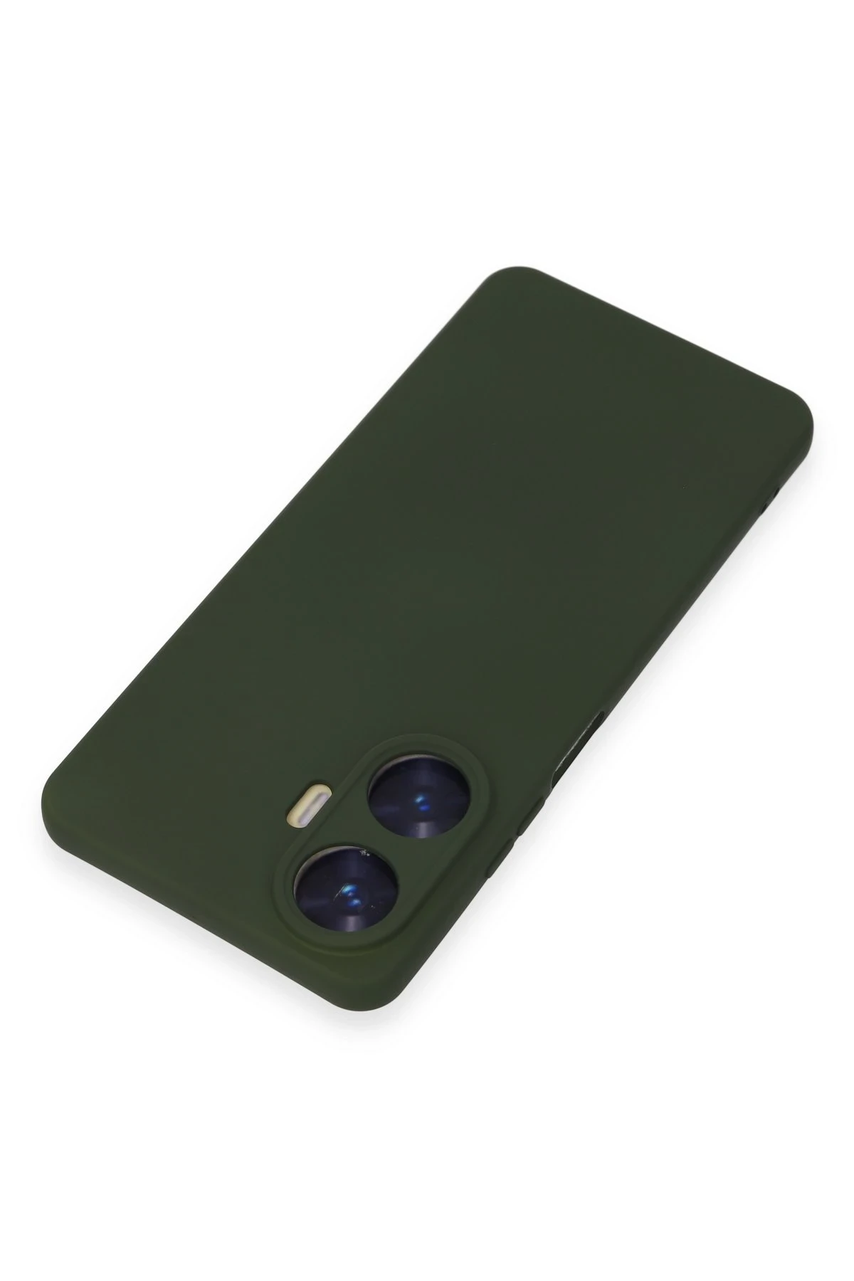 Newface Realme C55 Kılıf Nano içi Kadife Silikon - Koyu Yeşil