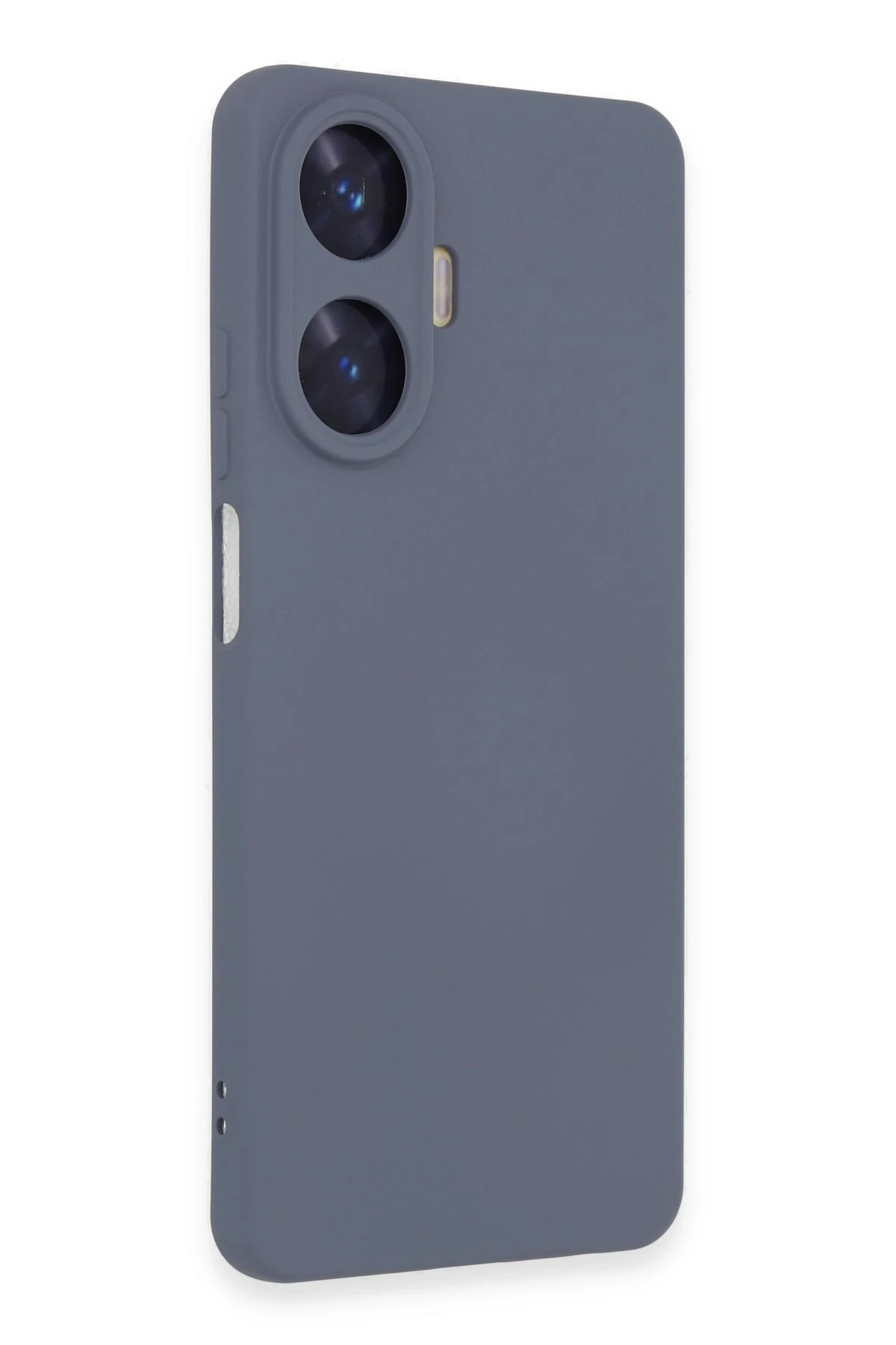 Newface Realme C55 Kılıf Nano içi Kadife Silikon - Gri