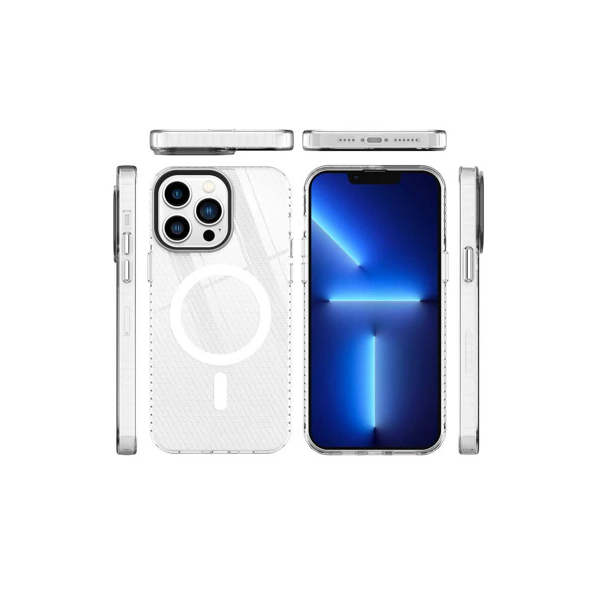 Newface Apple iPhone 13 Pro Kılıf Beta Magneticsafe Silikon - Şeffaf — görsel 11