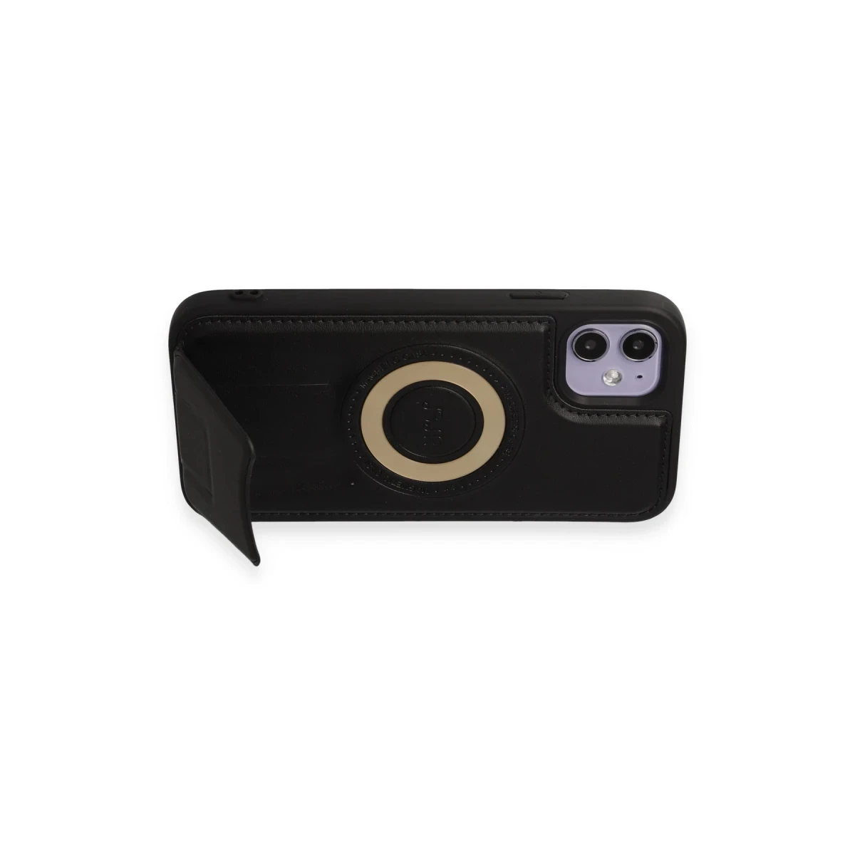 Newface Apple iPhone 11 Kılıf Merkür Magneticsafe Standlı Kapak - Siyah — görsel 7