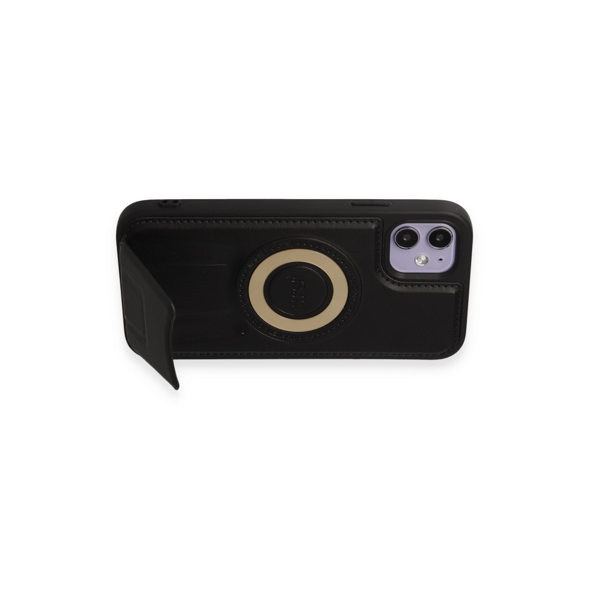 Newface Apple iPhone 11 Kılıf Merkür Magneticsafe Standlı Kapak - Siyah — görsel 11