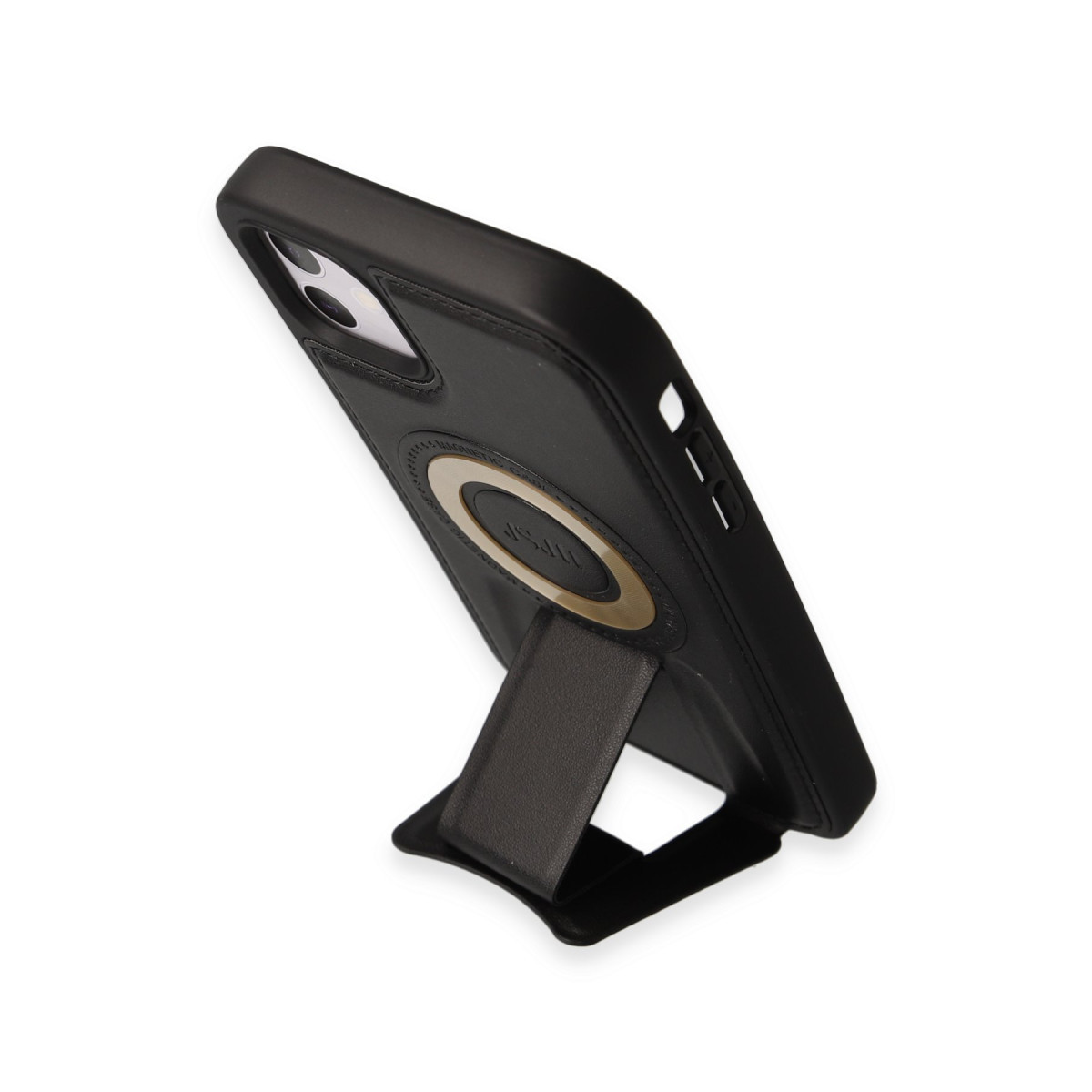 Newface Apple iPhone 11 Kılıf Merkür Magneticsafe Standlı Kapak - Siyah — görsel 12