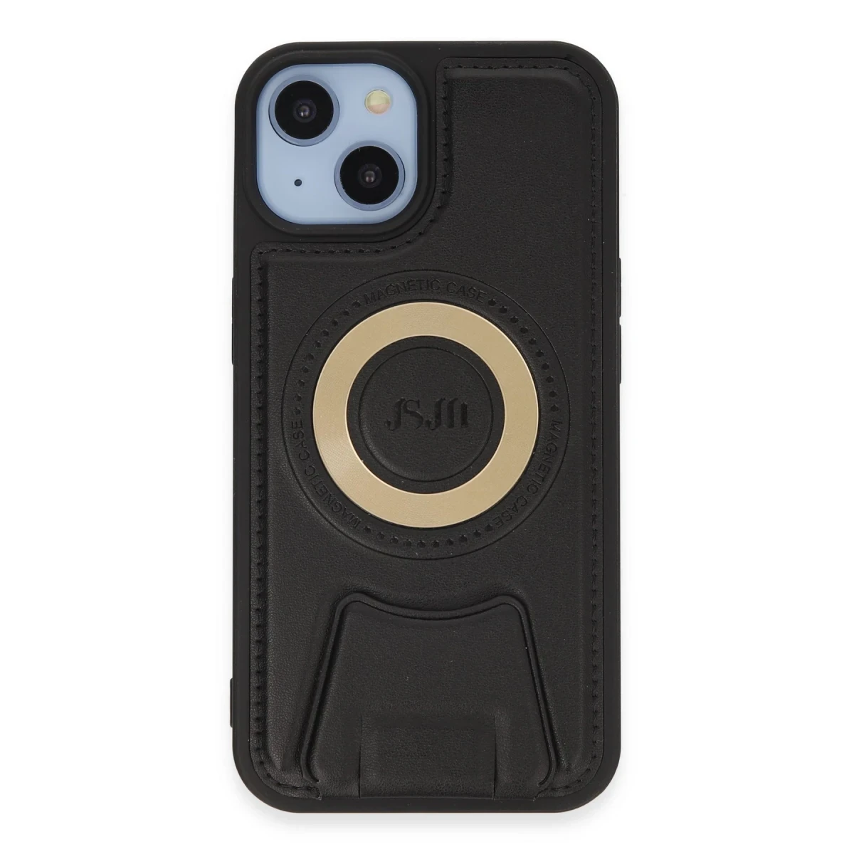 Newface Apple iPhone 14 Kılıf Merkür Magneticsafe Standlı Kapak - Siyah — görsel 7