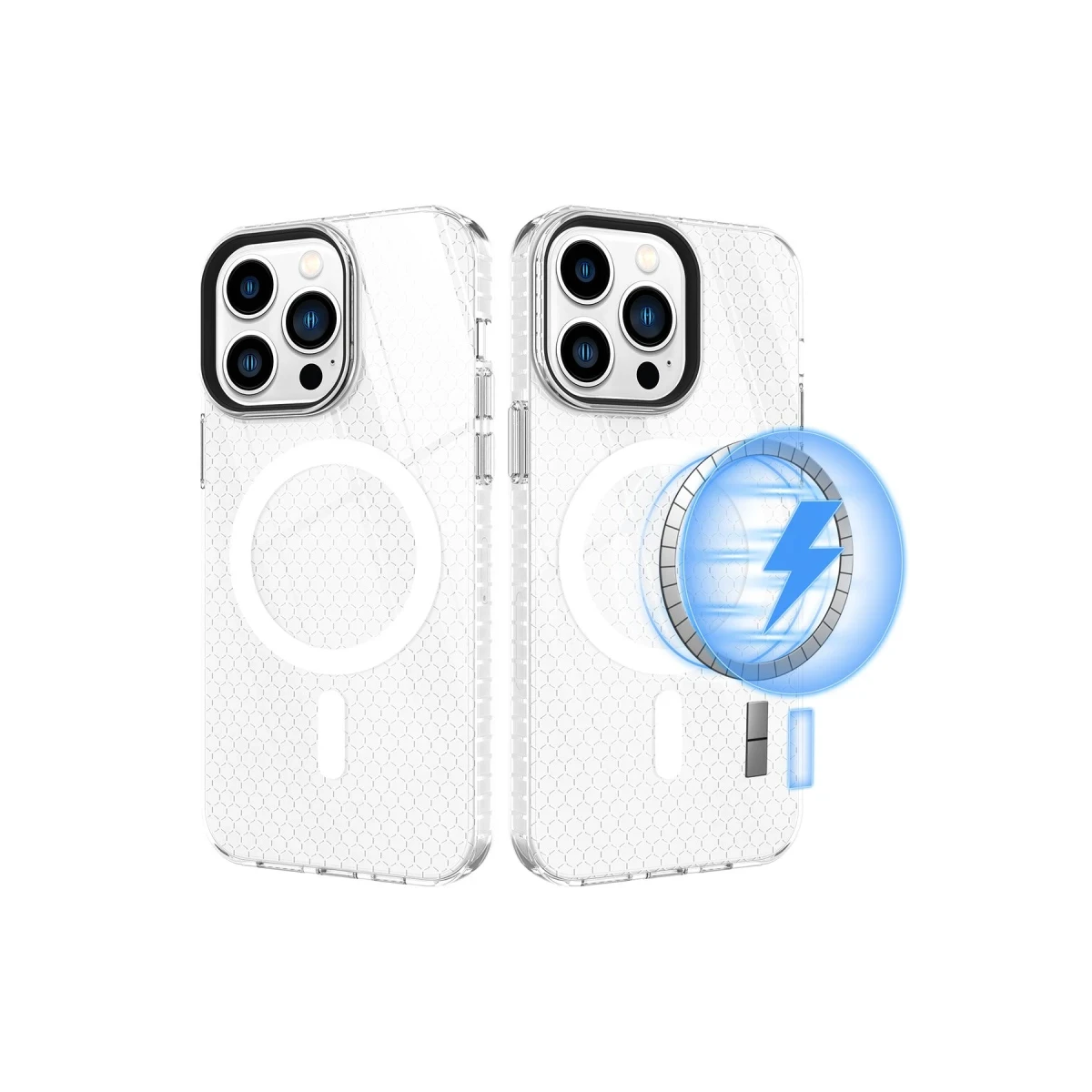Newface Apple iPhone 13 Pro Max Kılıf Beta Magneticsafe Silikon - Şeffaf — görsel 9
