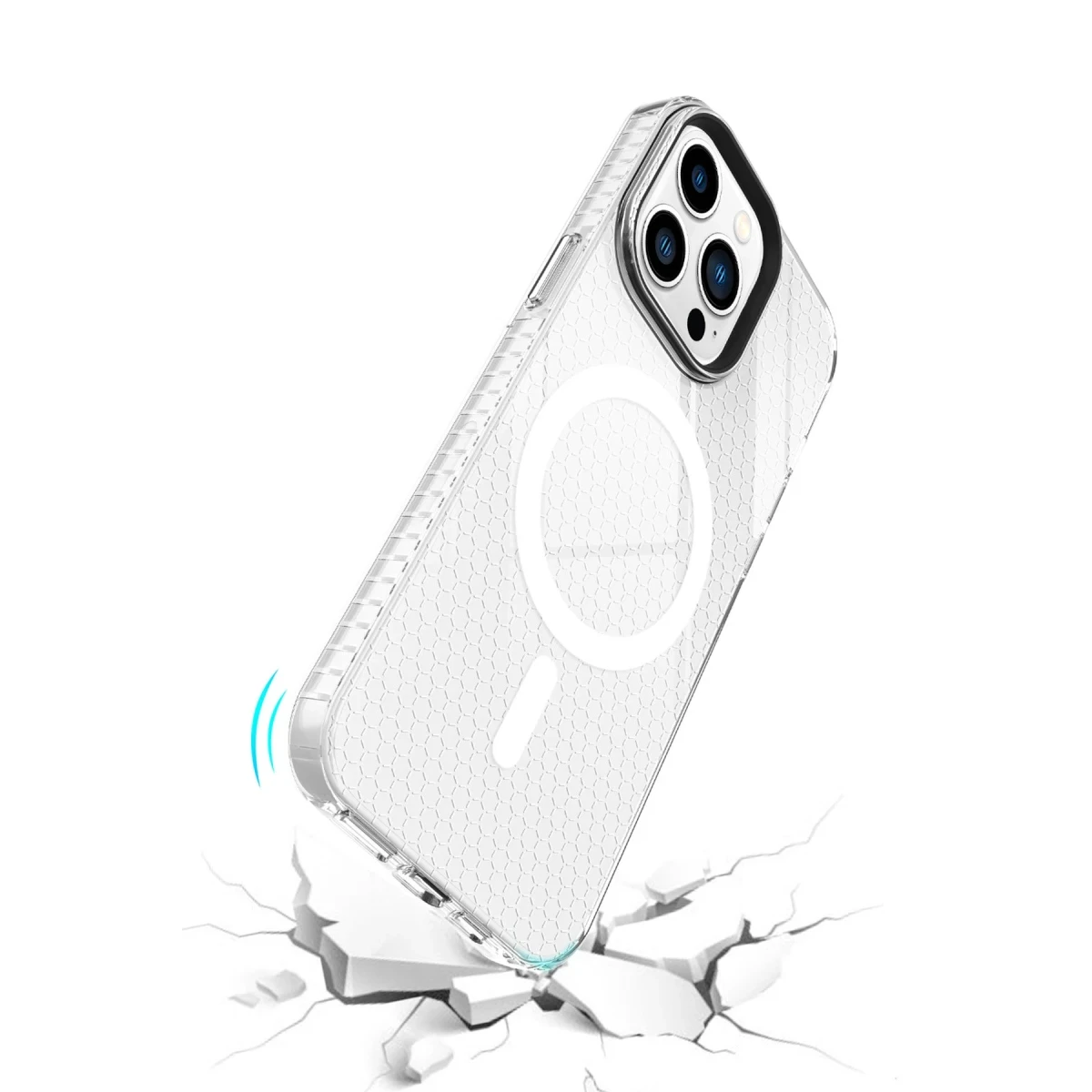 Newface Apple iPhone 13 Pro Max Kılıf Beta Magneticsafe Silikon - Şeffaf — görsel 11