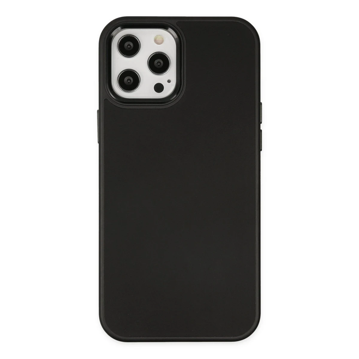 Newface Apple iPhone 12 Pro Max Kılıf Asya Deri Silikon - Siyah — görsel 5