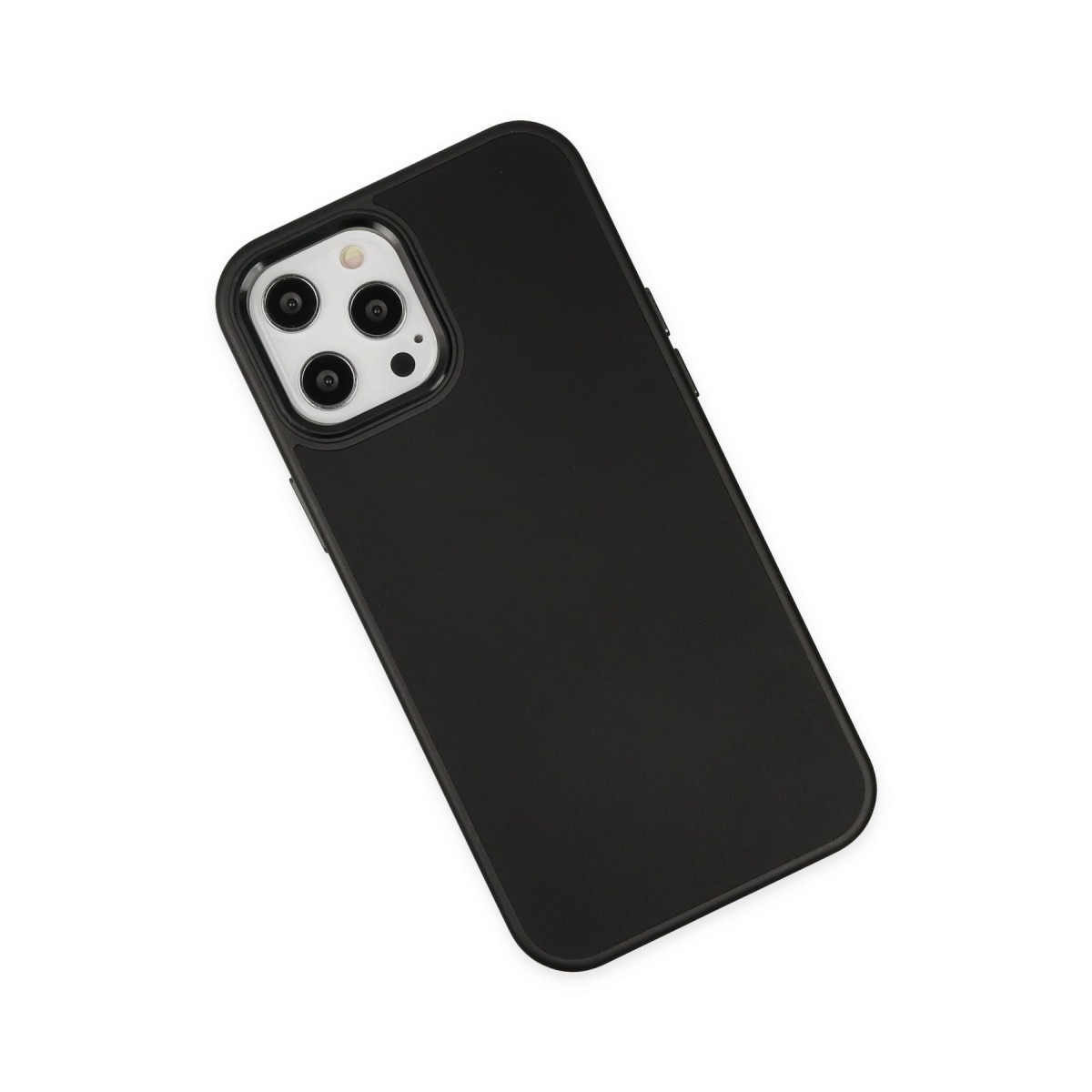 Newface Apple iPhone 12 Pro Max Kılıf Asya Deri Silikon - Siyah — görsel 11
