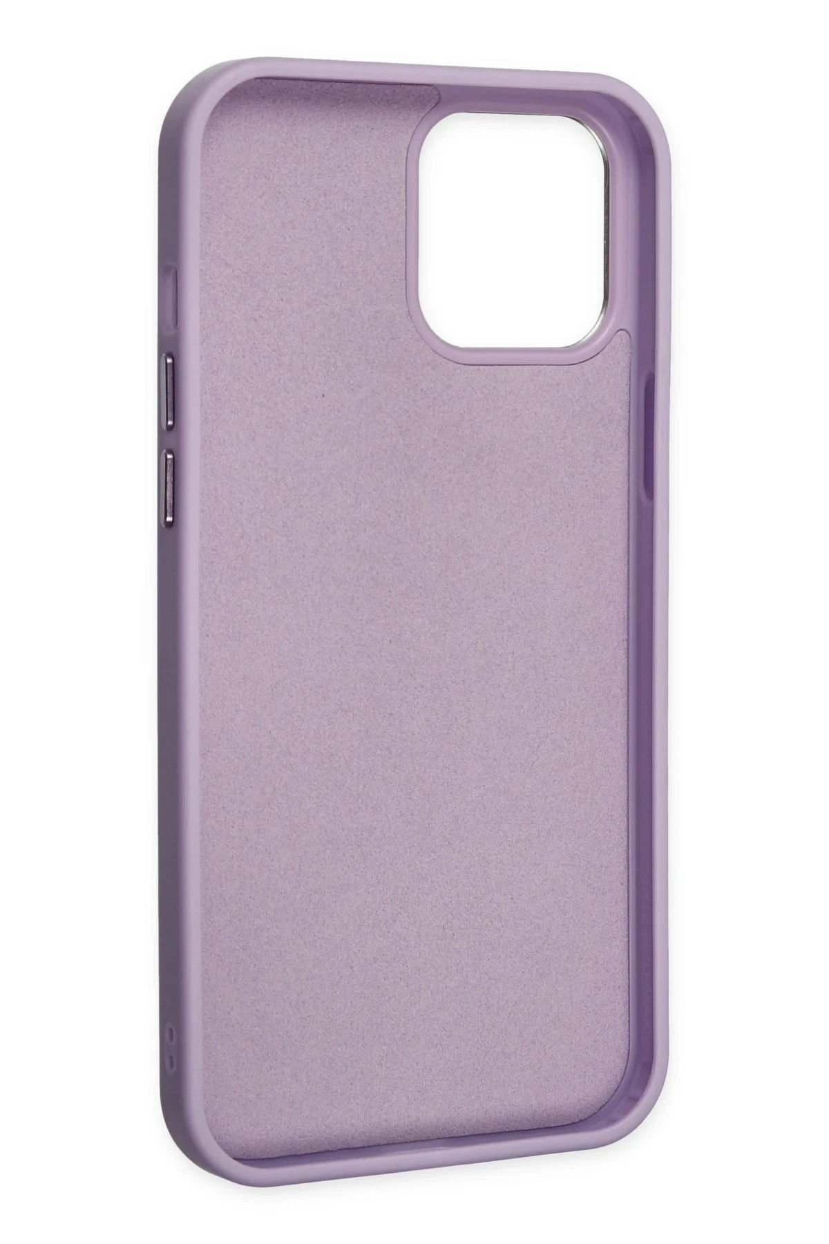 Newface iPhone 12 Pro Max Kılıf Asya Deri Silikon - Lila