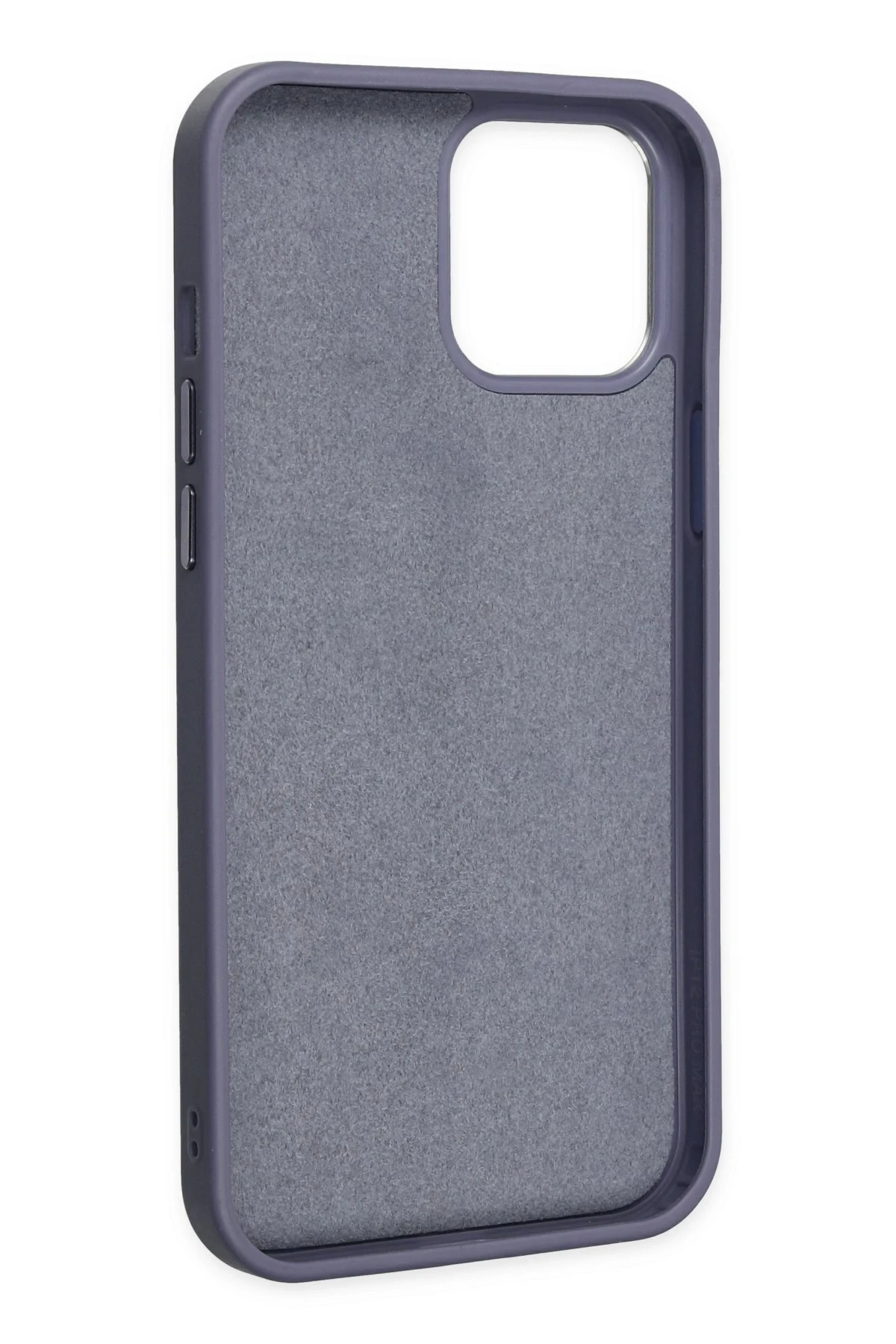 Newface iPhone 12 Pro Max Kılıf Asya Deri Silikon - Mor
