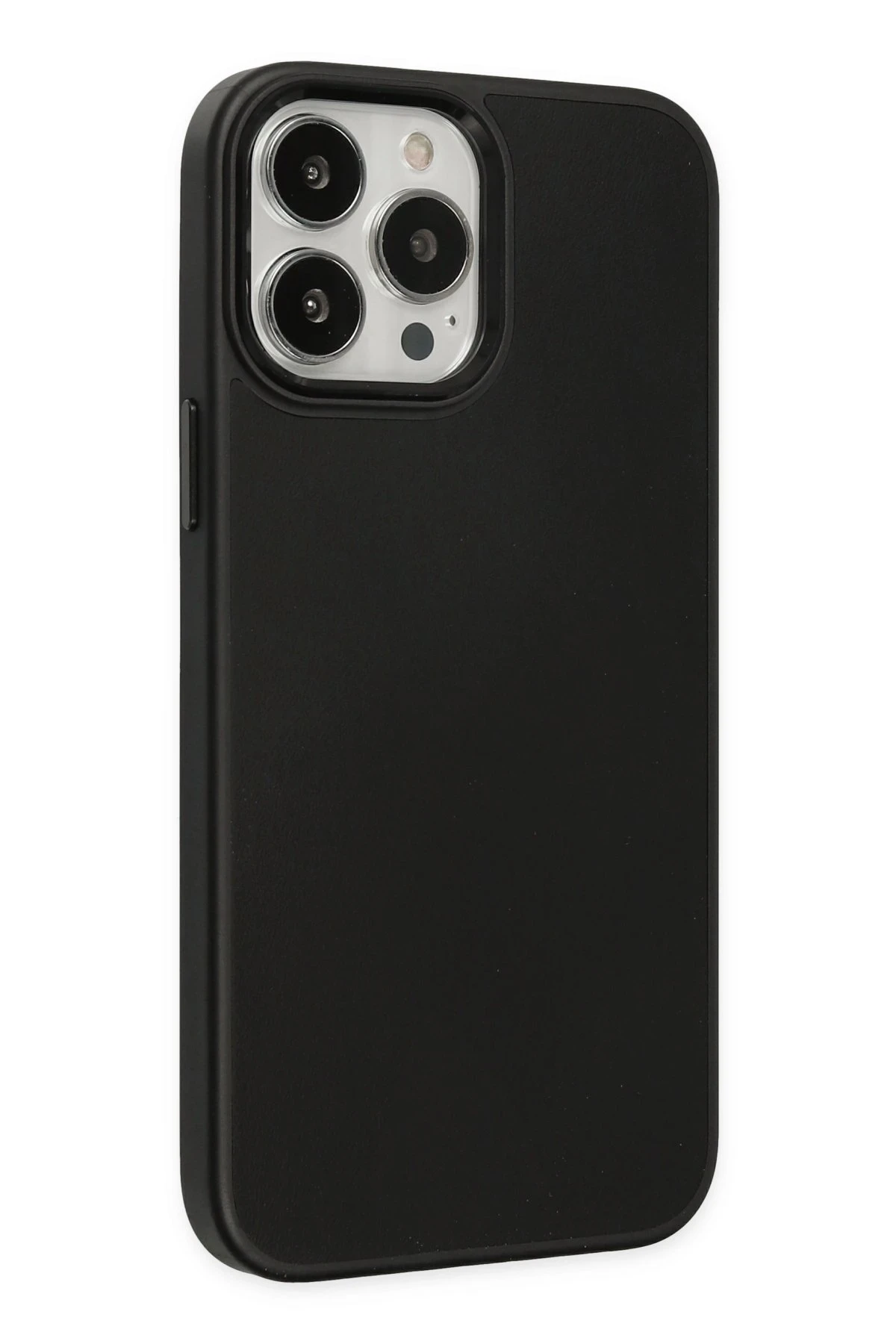 Newface Apple iPhone 13 Pro Kılıf Asya Deri Silikon - Siyah — görsel 2