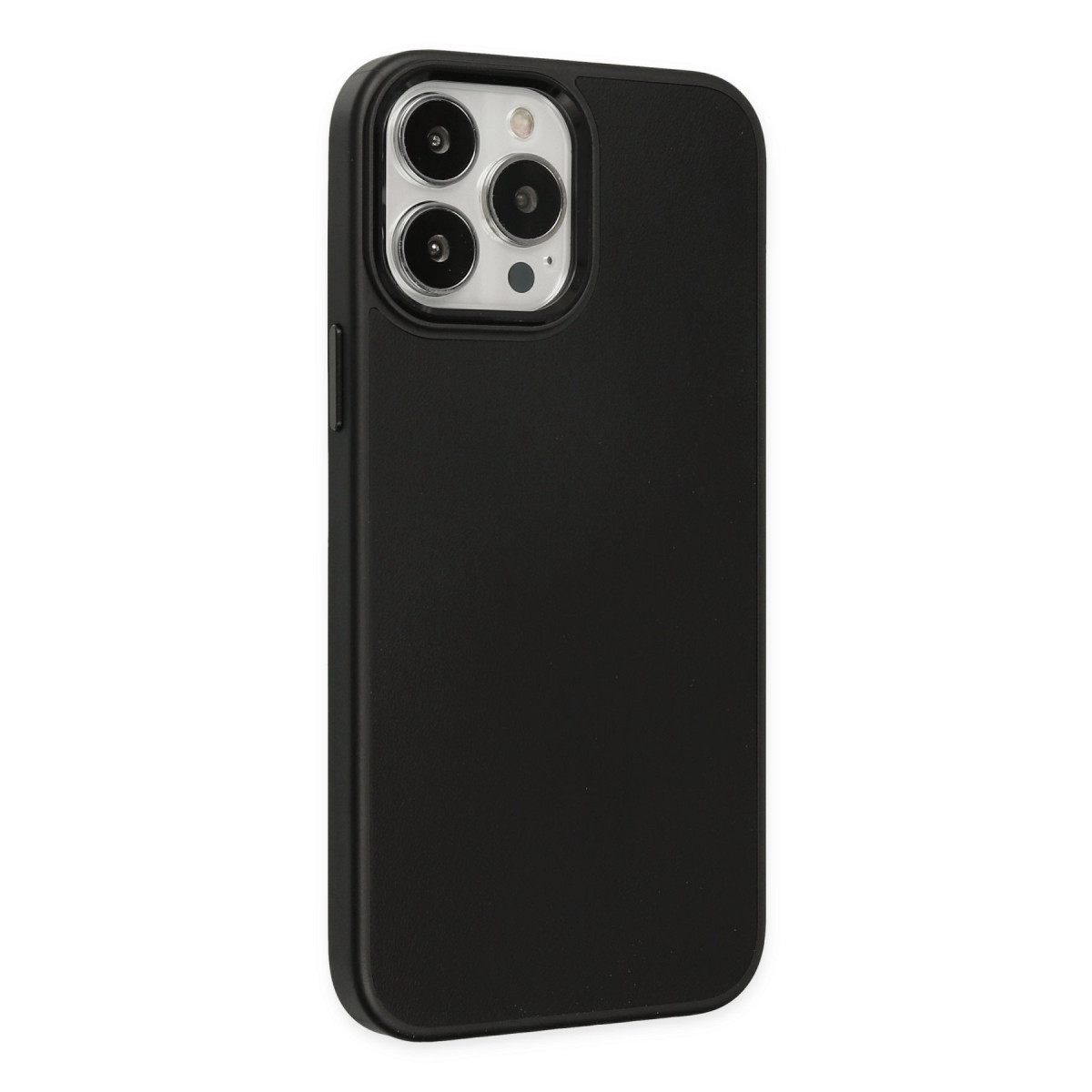 Newface Apple iPhone 13 Pro Kılıf Asya Deri Silikon - Siyah — görsel 10