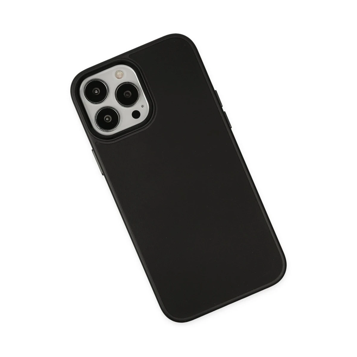 Newface Apple iPhone 13 Pro Kılıf Asya Deri Silikon - Siyah — görsel 7