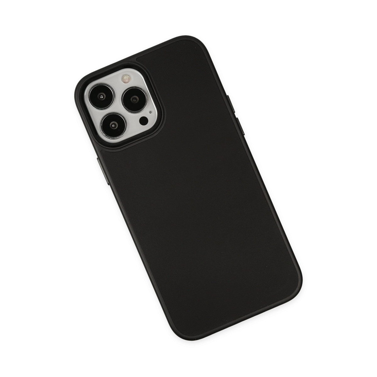 Newface Apple iPhone 13 Pro Max Kılıf Asya Deri Silikon - Siyah — görsel 11