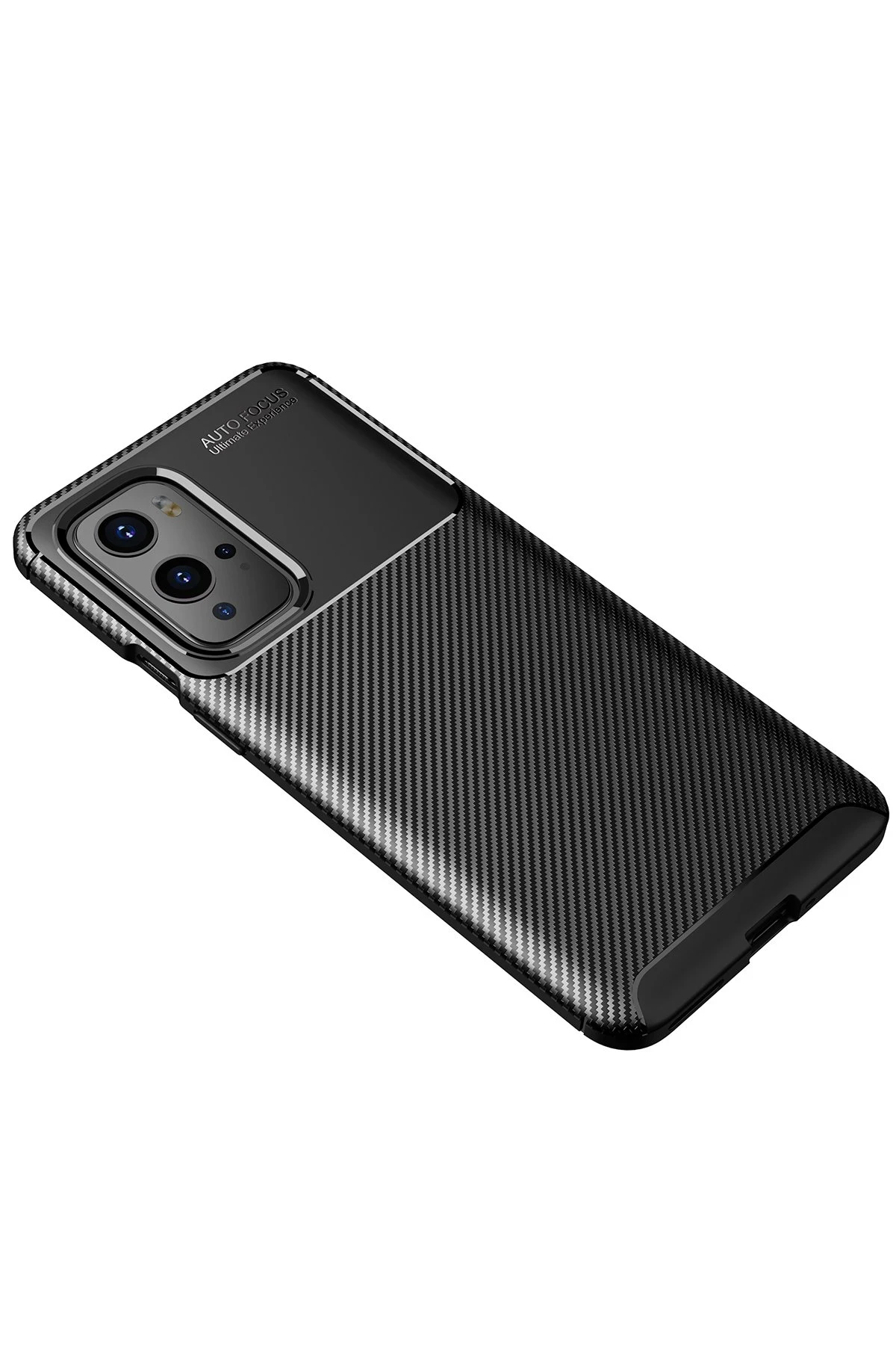 Newface One Plus 9 Pro Kılıf Auto Focus Karbon Kapak - Siyah — görsel 2