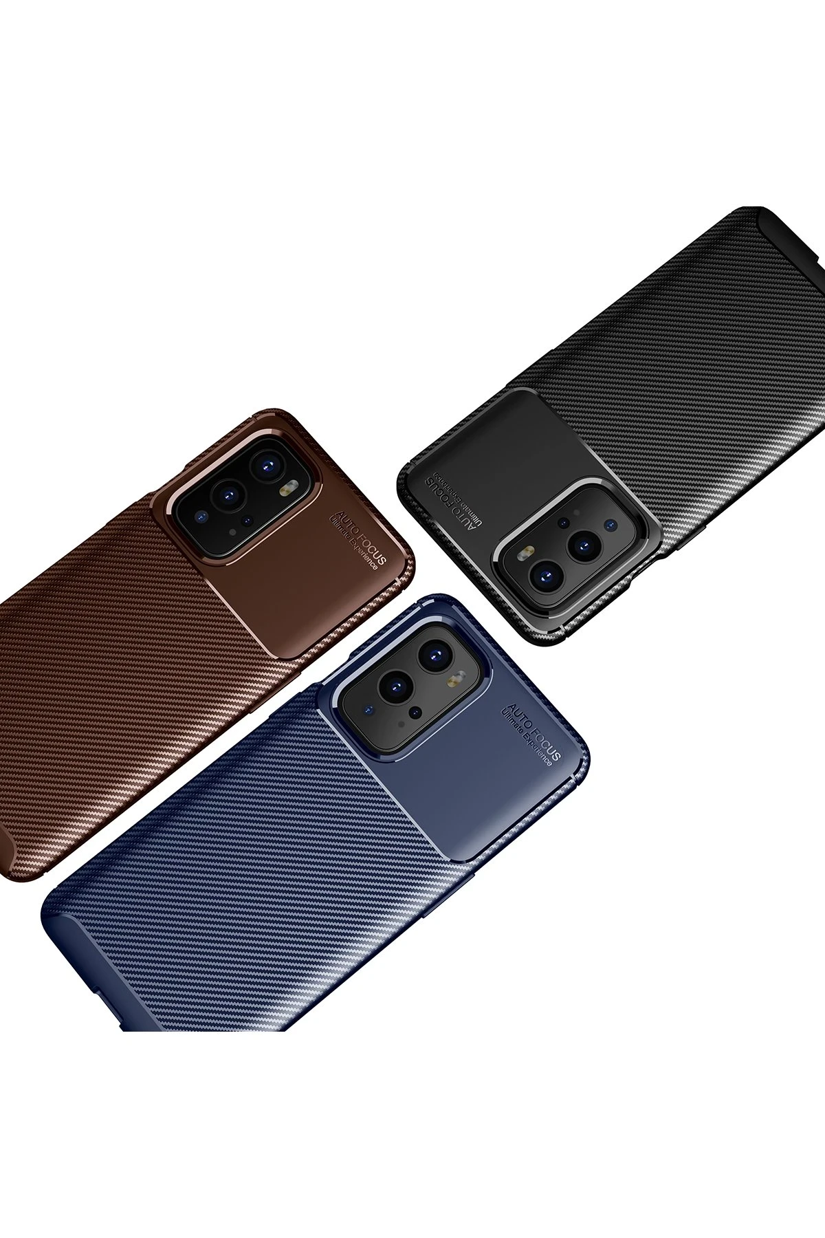 Newface One Plus 9 Pro Kılıf Auto Focus Karbon Kapak - Siyah — görsel 3