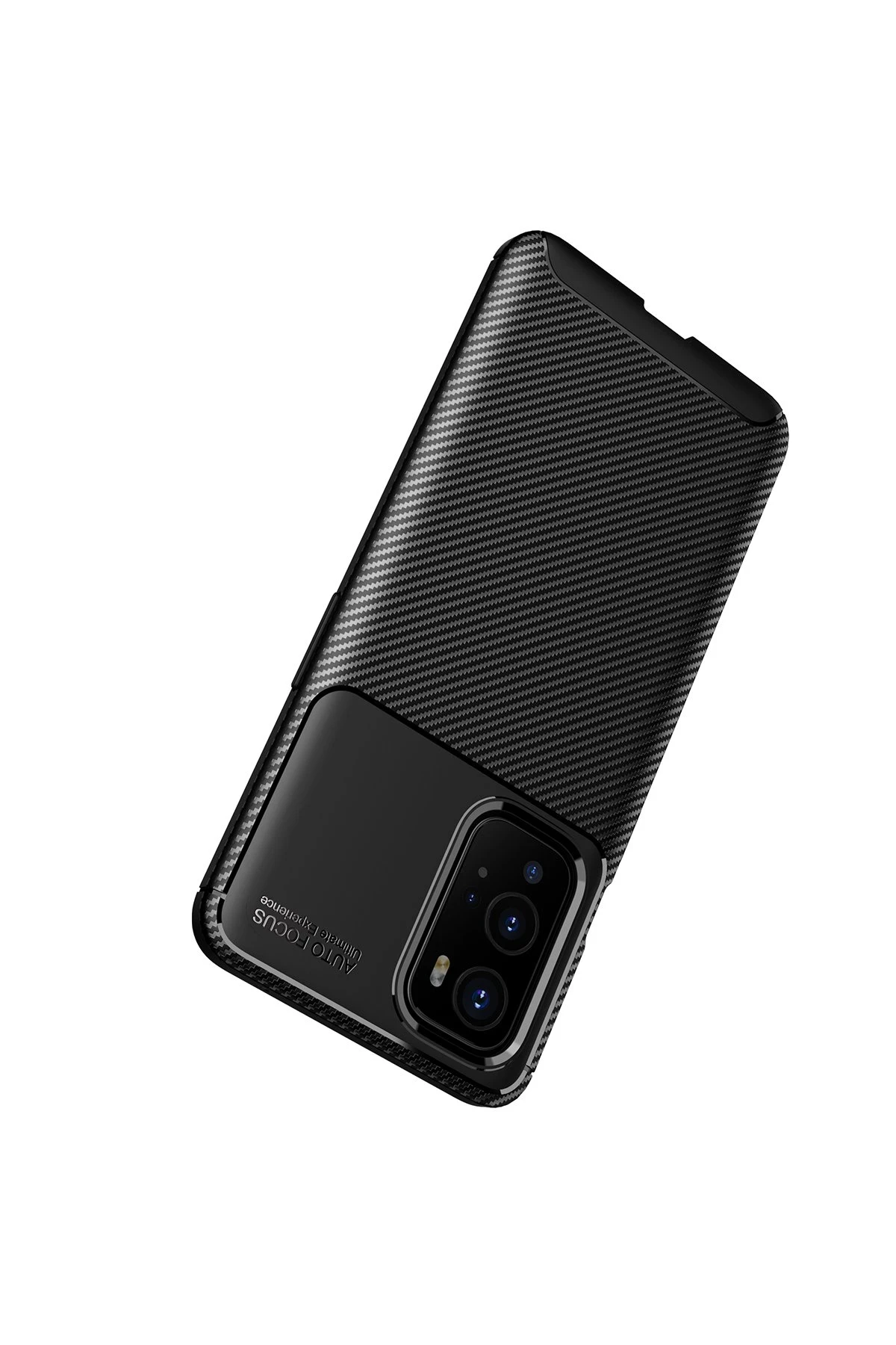 Newface One Plus 9 Pro Kılıf Auto Focus Karbon Kapak - Siyah — görsel 5