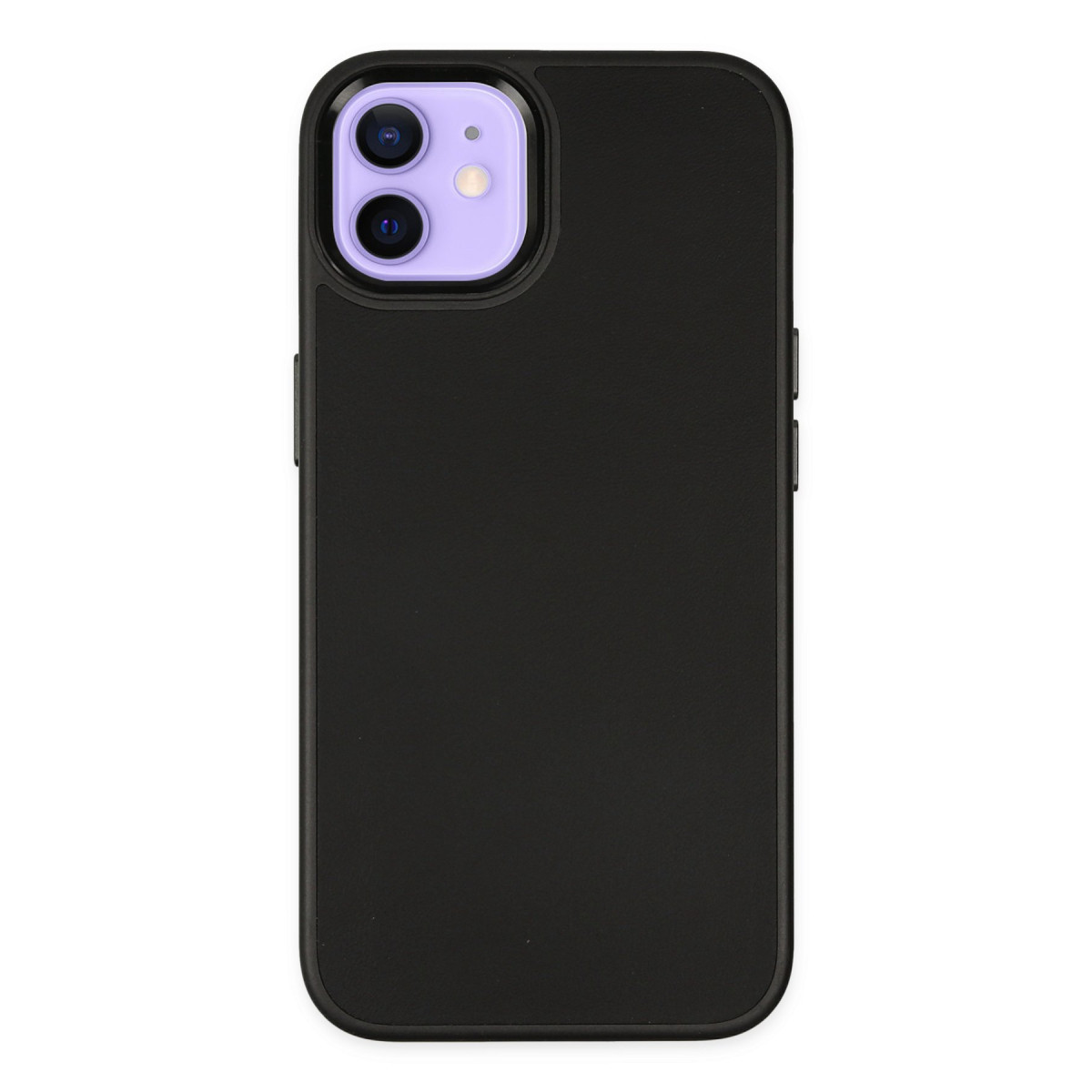 Newface Apple iPhone 12 Kılıf Asya Deri Silikon - Siyah — görsel 9