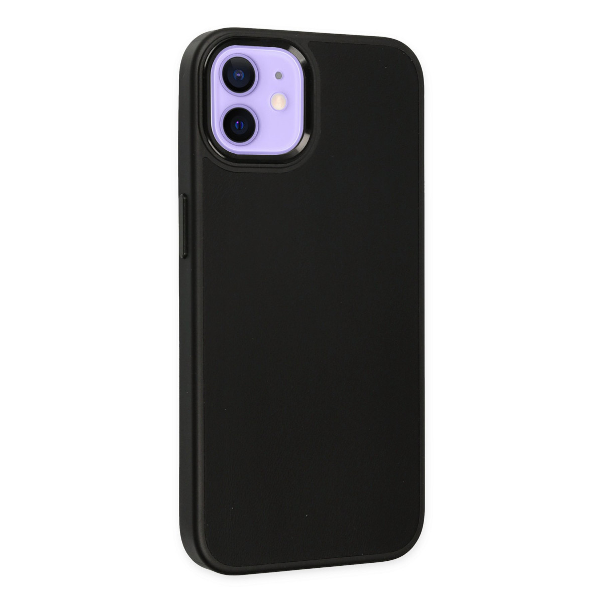 Newface Apple iPhone 12 Kılıf Asya Deri Silikon - Siyah — görsel 10