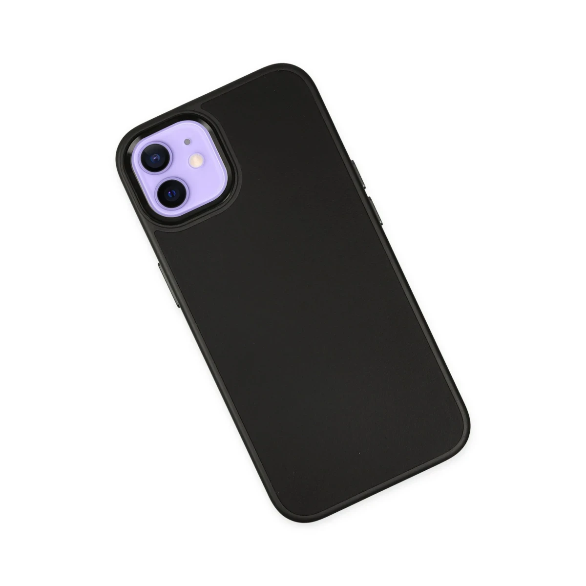 Newface Apple iPhone 12 Kılıf Asya Deri Silikon - Siyah — görsel 7