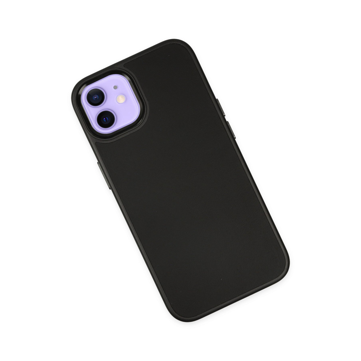 Newface Apple iPhone 12 Kılıf Asya Deri Silikon - Siyah — görsel 11