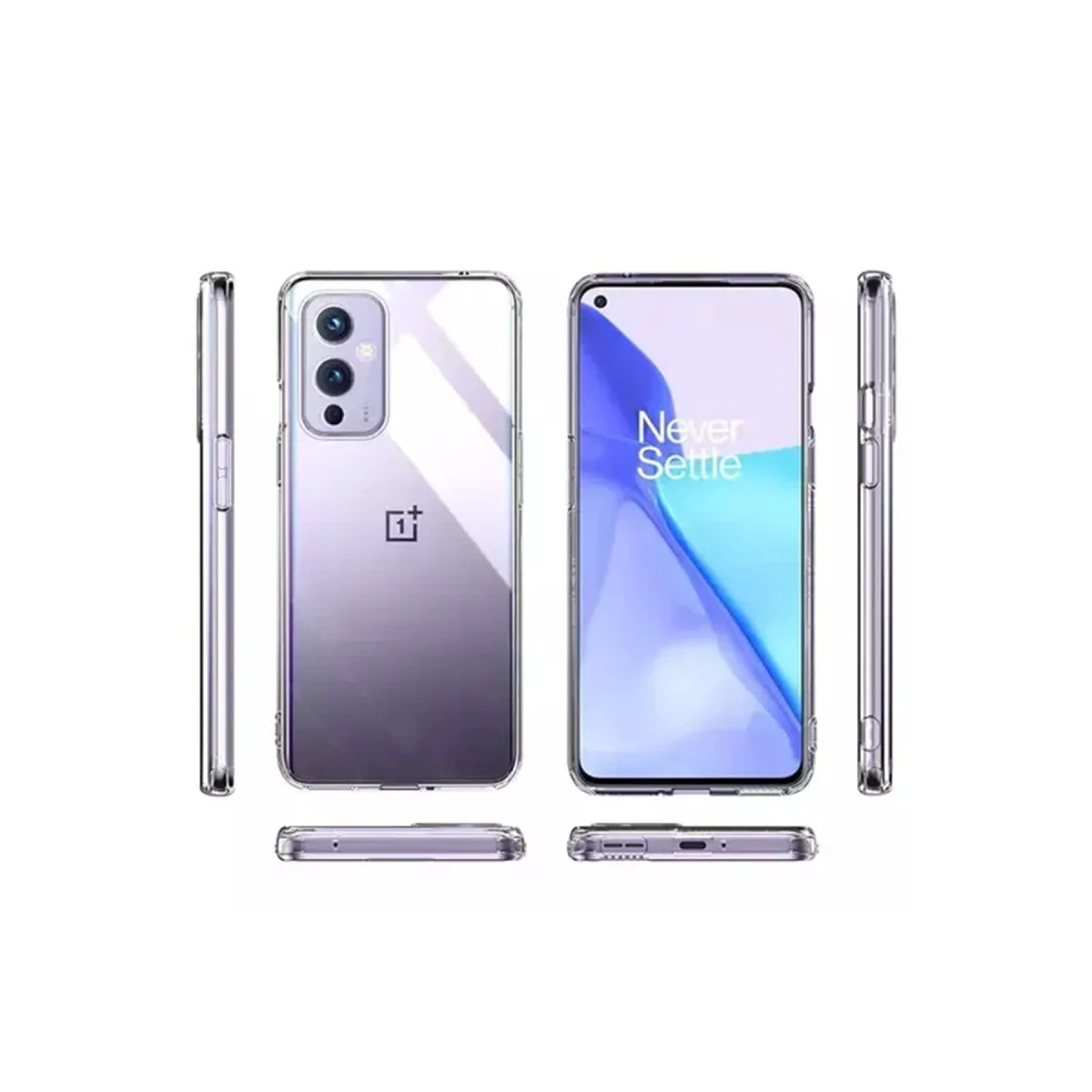 Newface One Plus 9 Kılıf Lüx Şeffaf Silikon — görsel 5