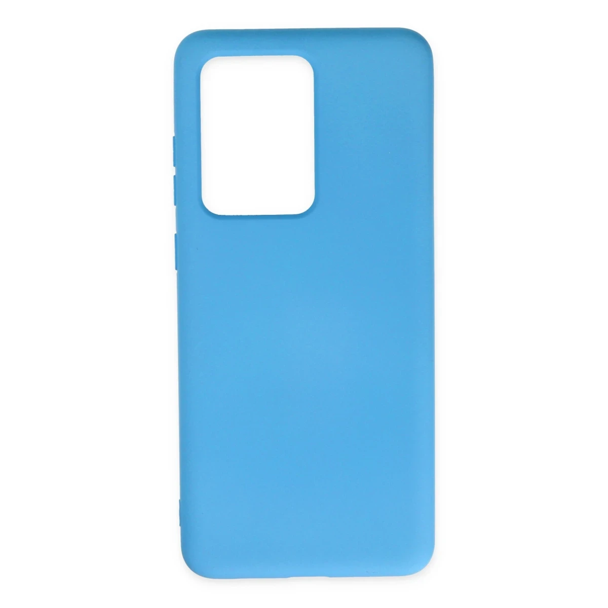 Newface Samsung Galaxy S20 Ultra Kılıf Nano içi Kadife Silikon - Mavi — görsel 4