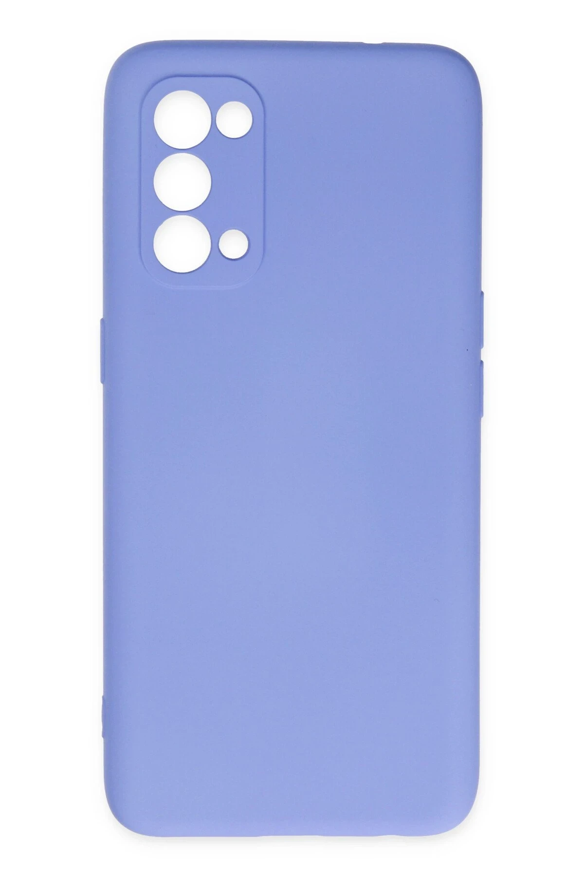 Newface Oppo Reno 5 Kılıf Nano içi Kadife Silikon - Lila