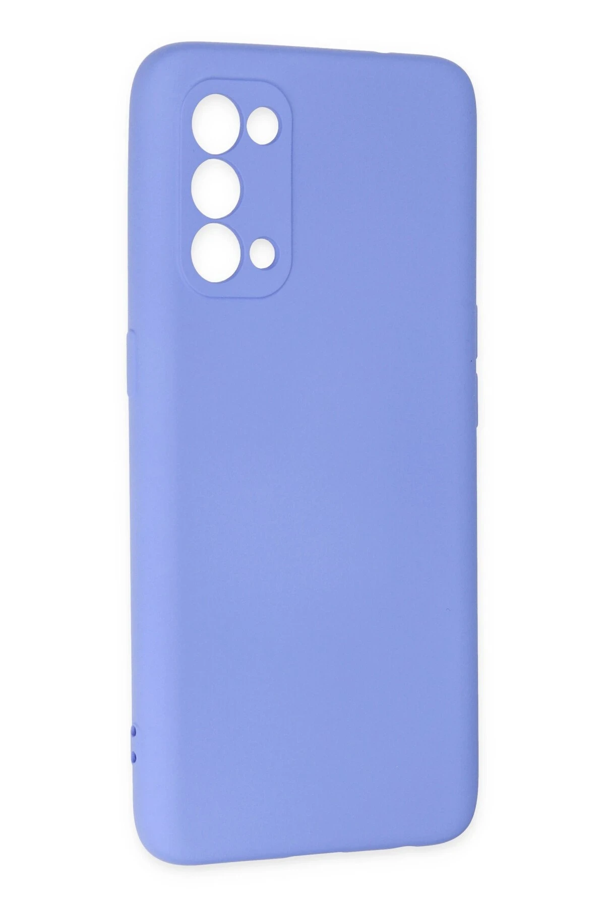 Newface Oppo Reno 5 Kılıf Nano içi Kadife Silikon - Lila