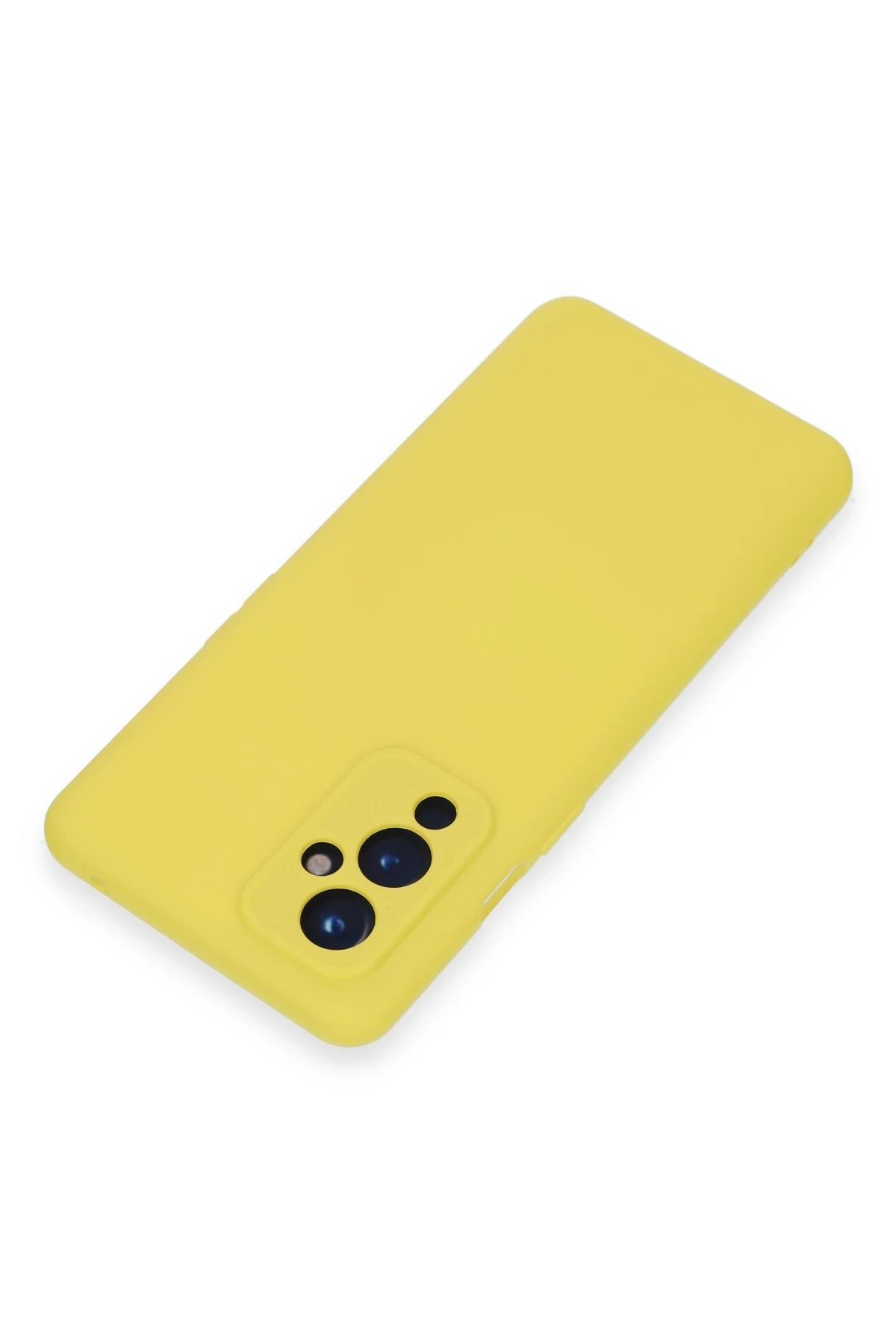 Newface One Plus 9 Kılıf Nano içi Kadife Silikon - Sarı