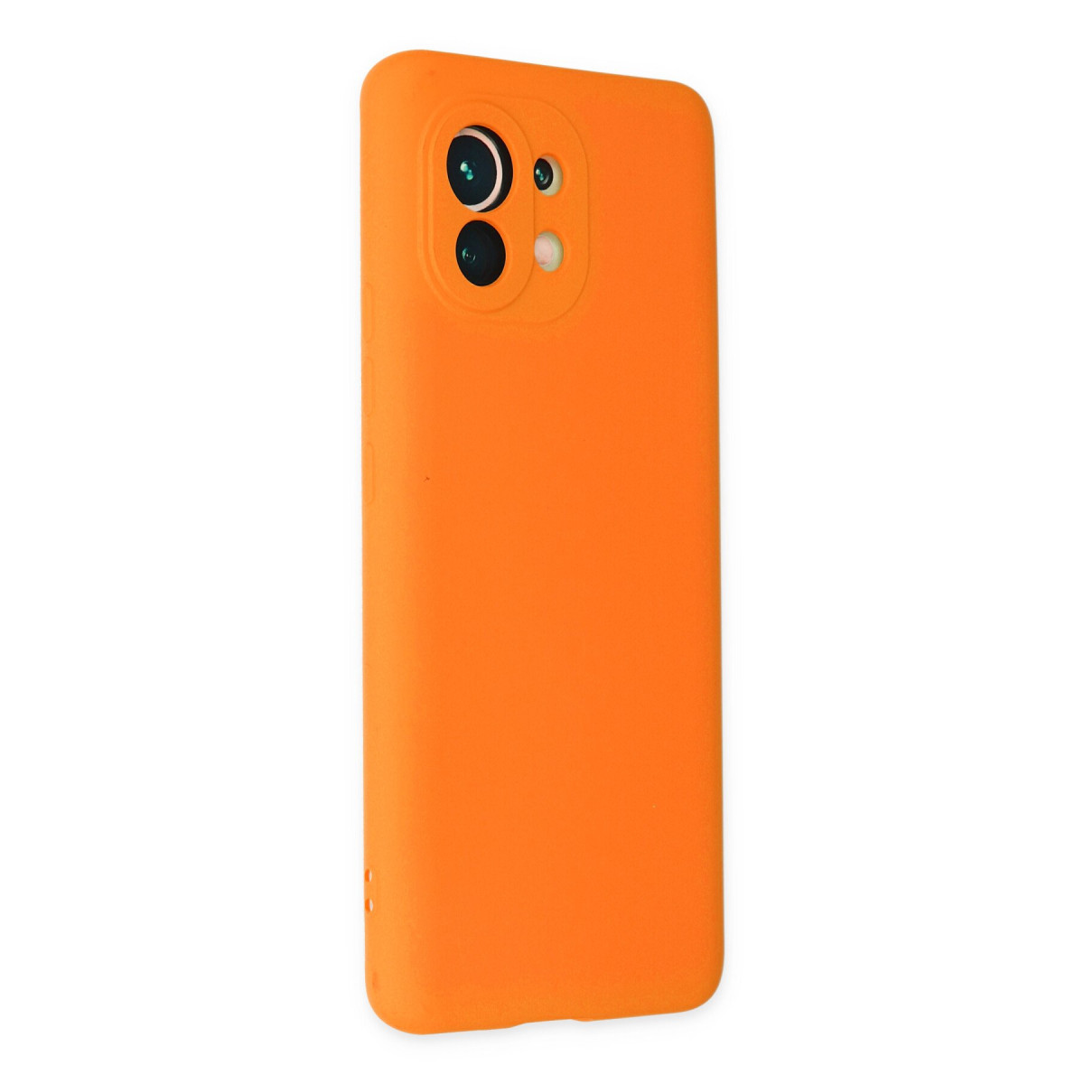 Newface Xiaomi Mi 11 Kılıf Nano içi Kadife Silikon - Turuncu — görsel 8