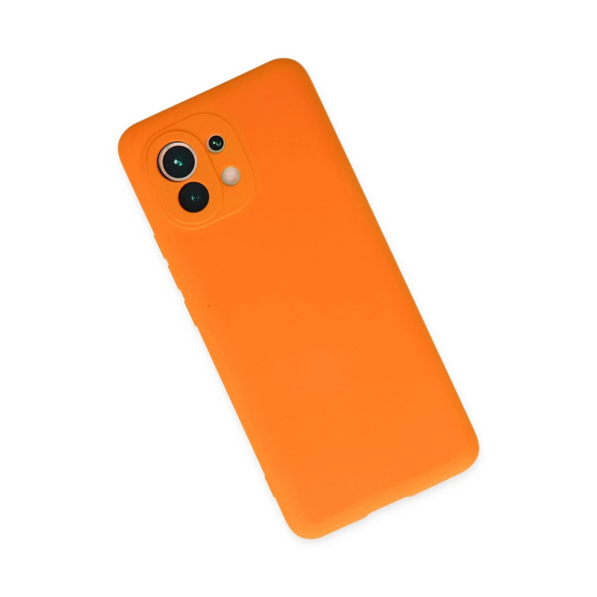 Newface Xiaomi Mi 11 Kılıf Nano içi Kadife Silikon - Turuncu — görsel 6