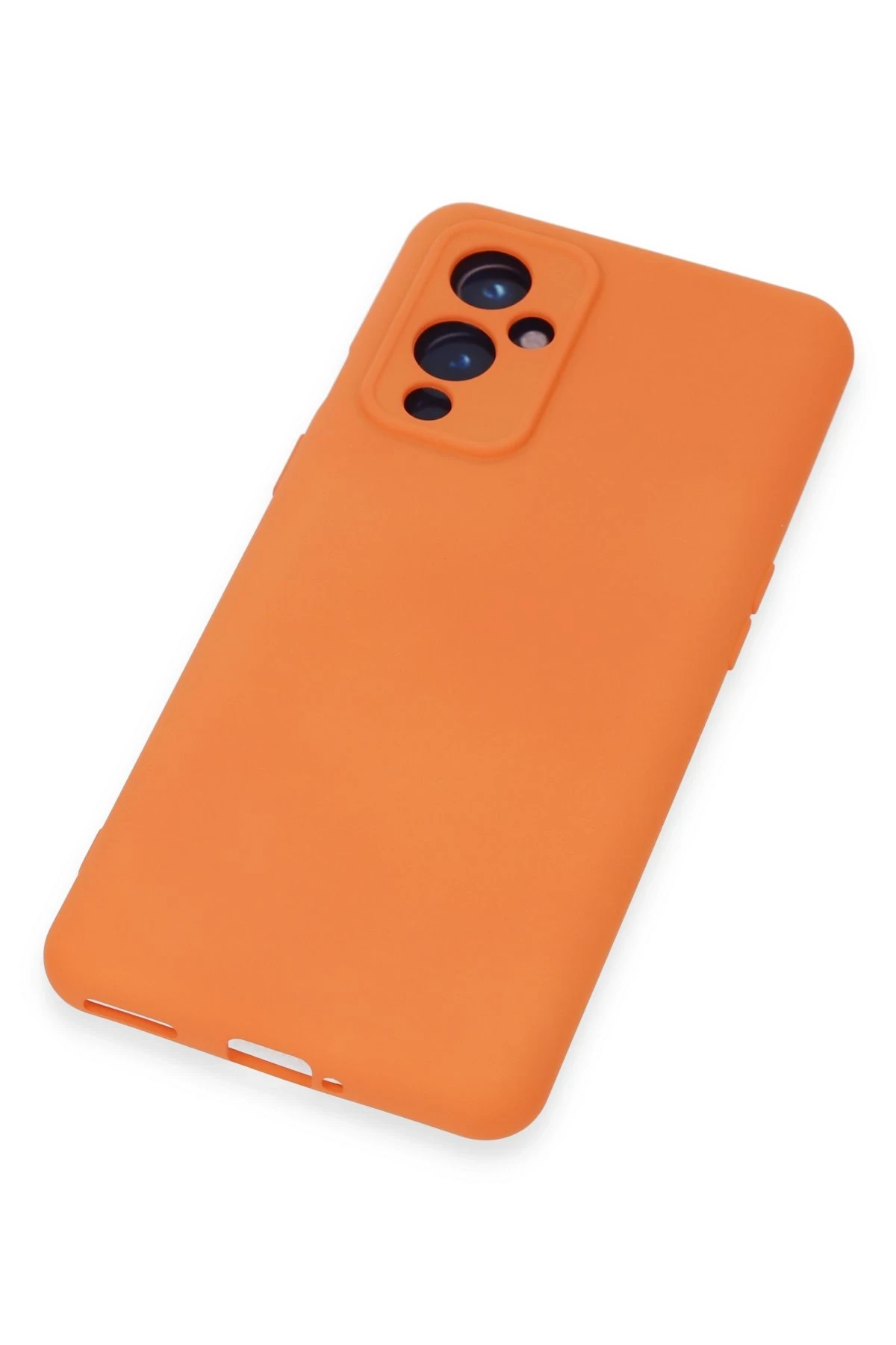 Newface One Plus 9 Kılıf Nano içi Kadife Silikon - Turuncu