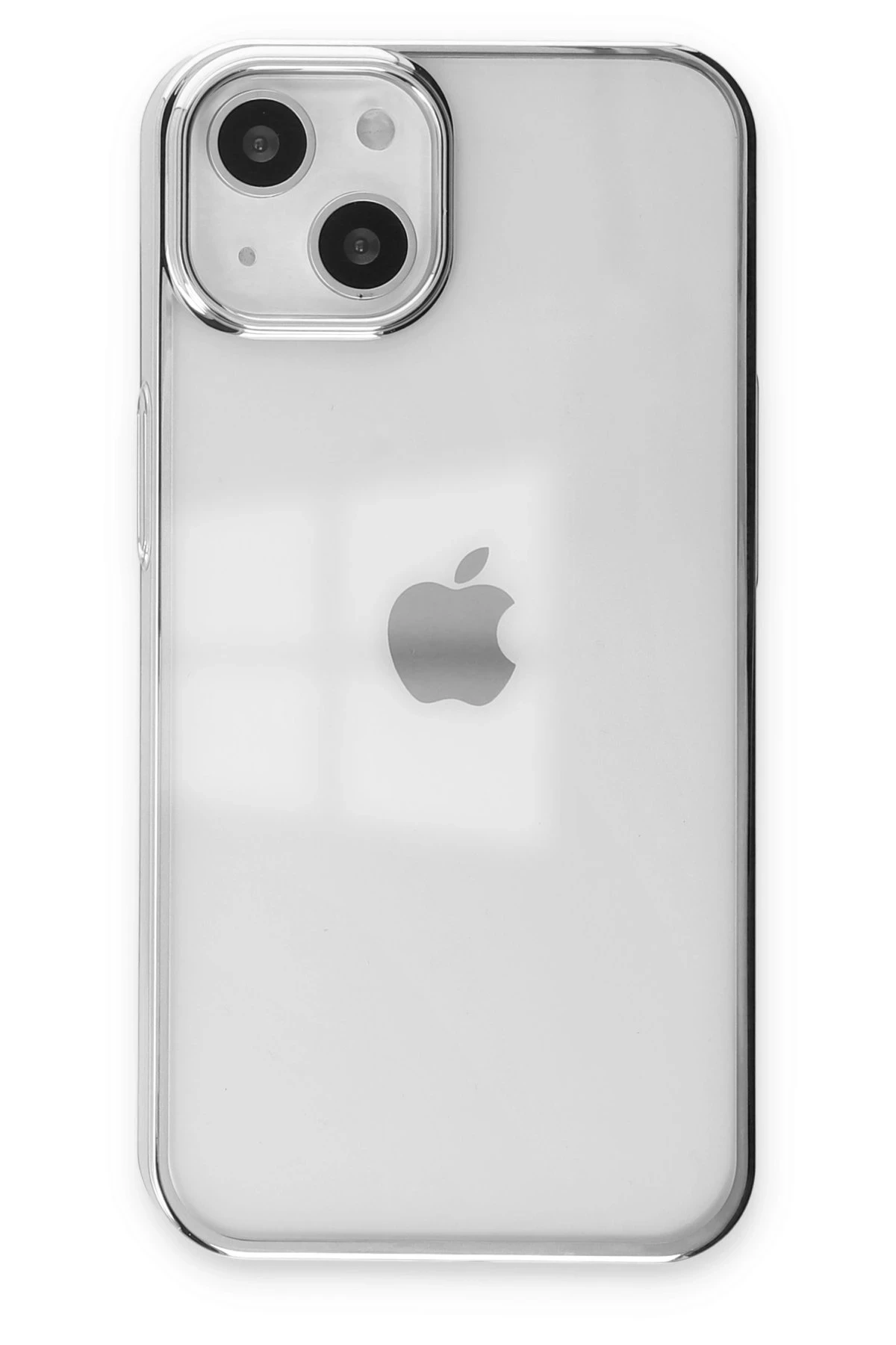 Newface Apple iPhone 14 Kılıf Element Silikon - Gümüş