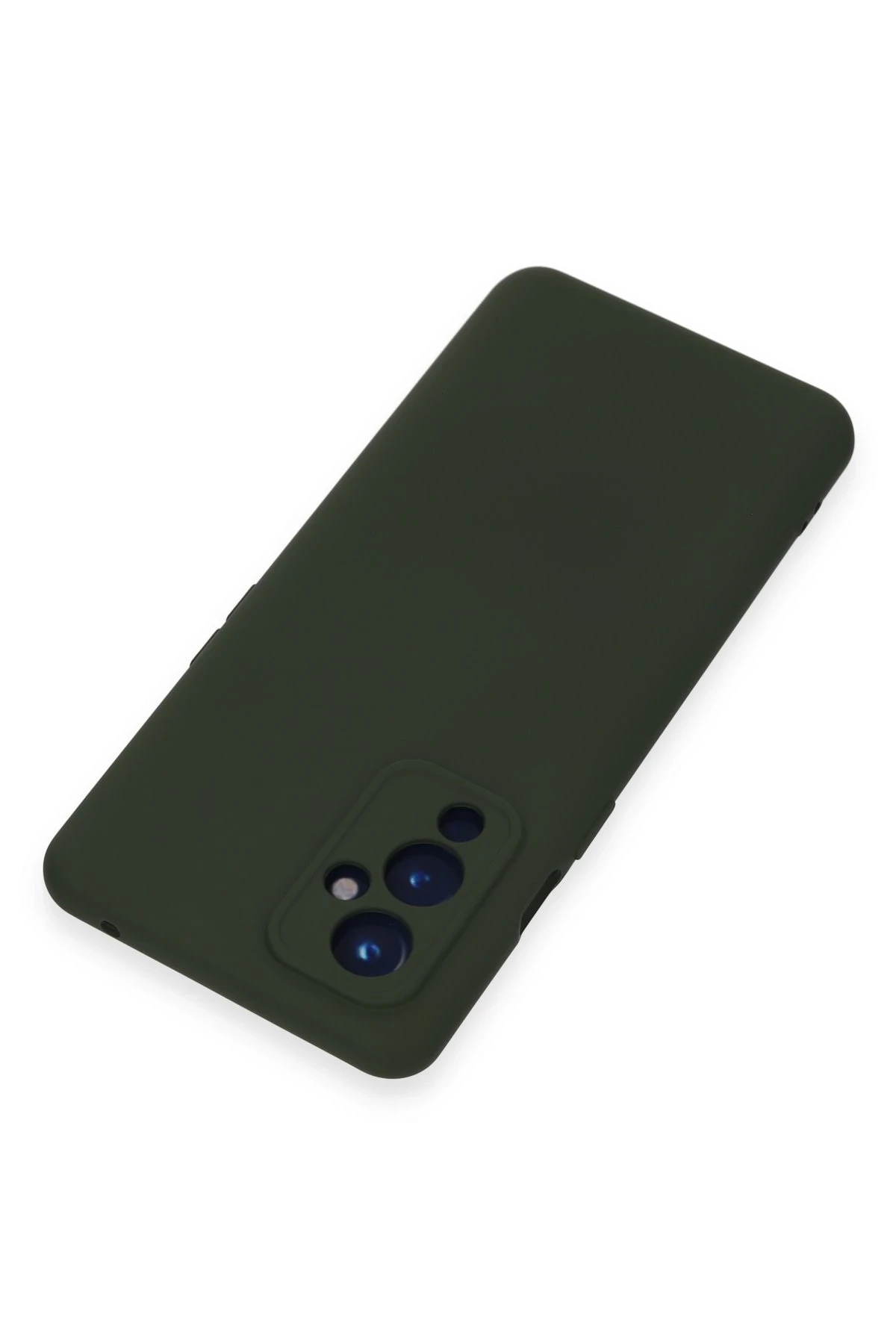Newface One Plus 9 Kılıf Nano içi Kadife Silikon - Koyu Yeşil