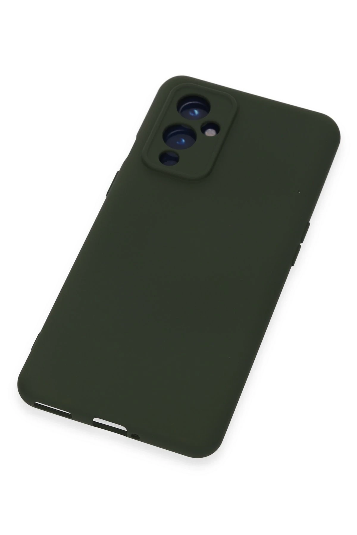 Newface One Plus 9 Kılıf Nano içi Kadife Silikon - Koyu Yeşil