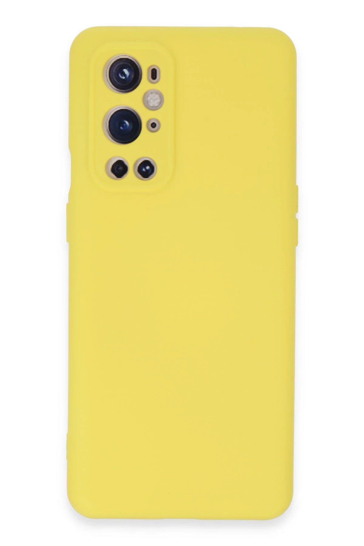 Newface One Plus 9 Pro Kılıf Nano içi Kadife Silikon - Sarı