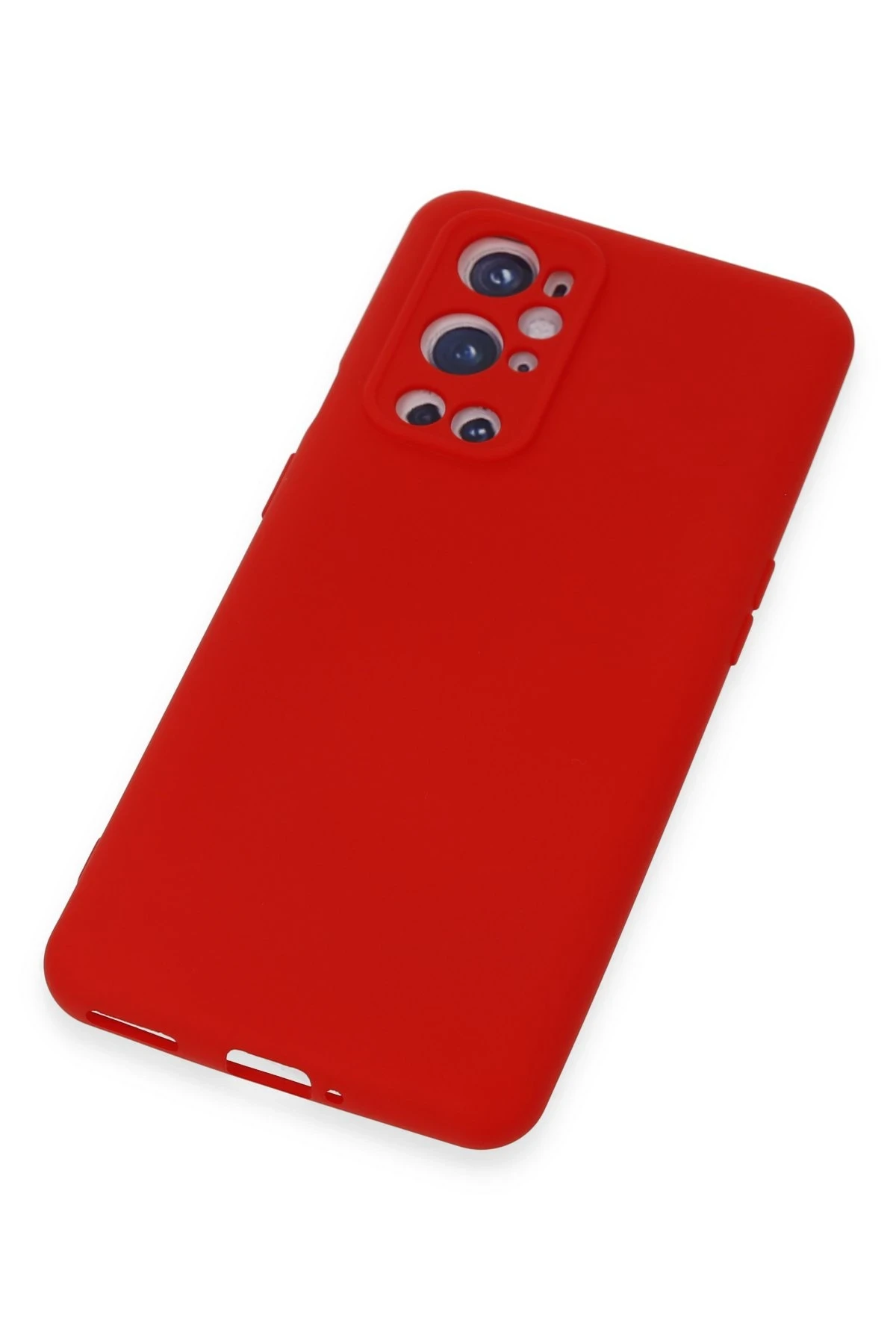 Newface One Plus 9 Pro Kılıf Nano içi Kadife Silikon - Kırmızı