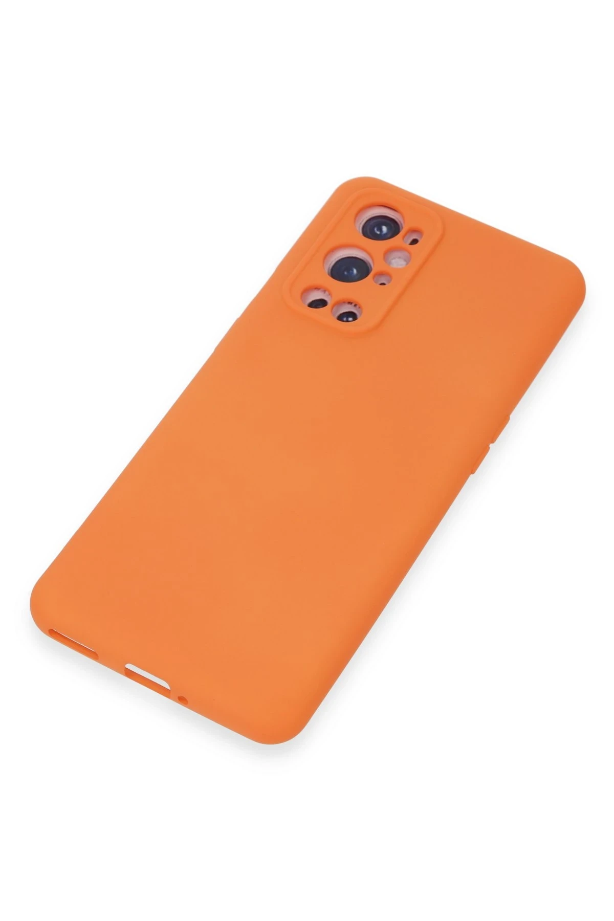 Newface One Plus 9 Pro Kılıf Nano içi Kadife Silikon - Turuncu