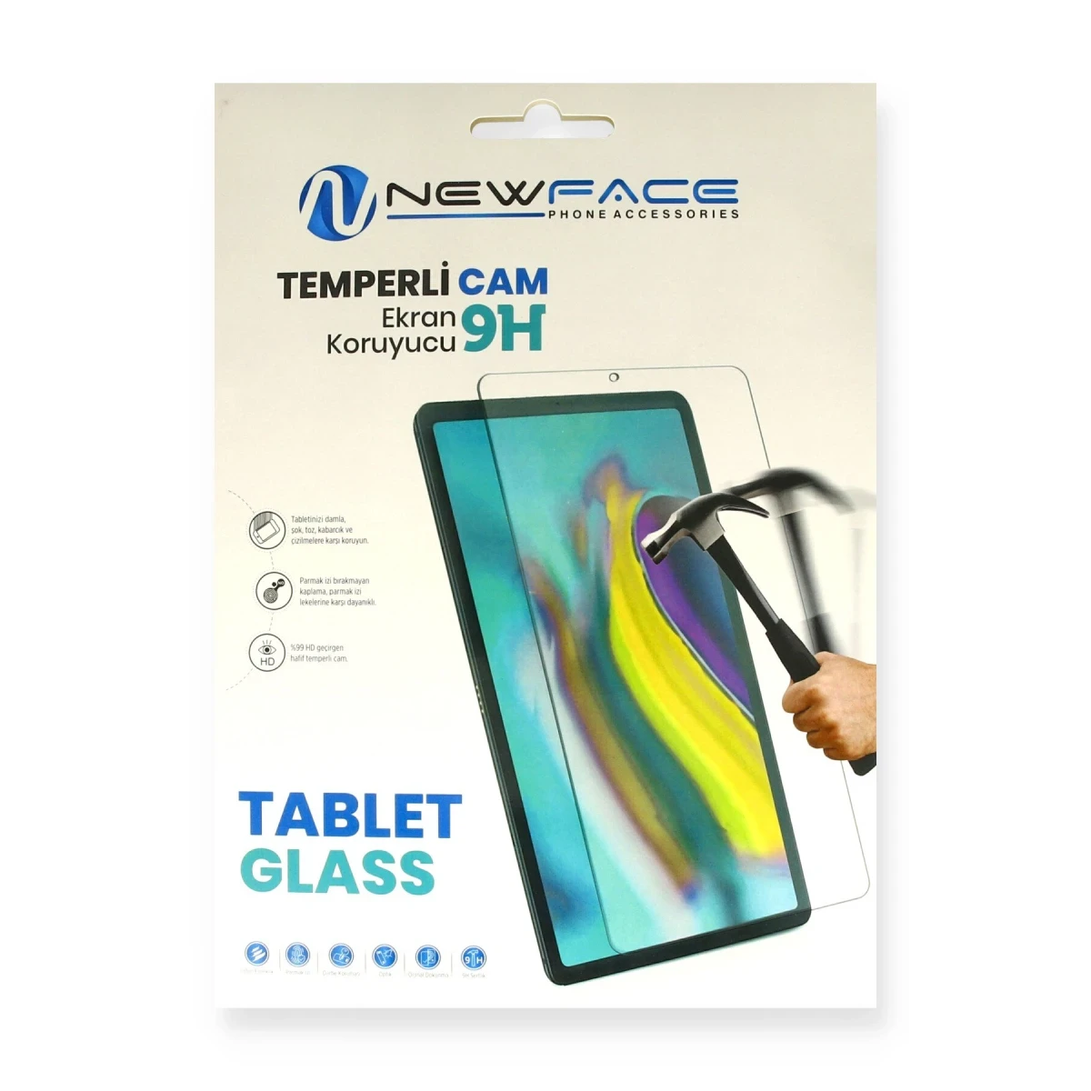 Newface Samsung Galaxy N8000 Note 10.1 Tablet Cam Ekran Koruyucu — görsel 5