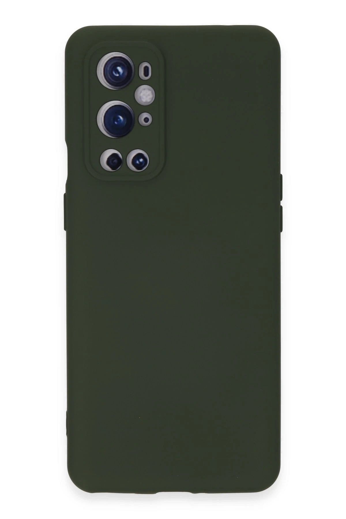 Newface One Plus 9 Pro Kılıf Nano içi Kadife Silikon - Koyu Yeşil