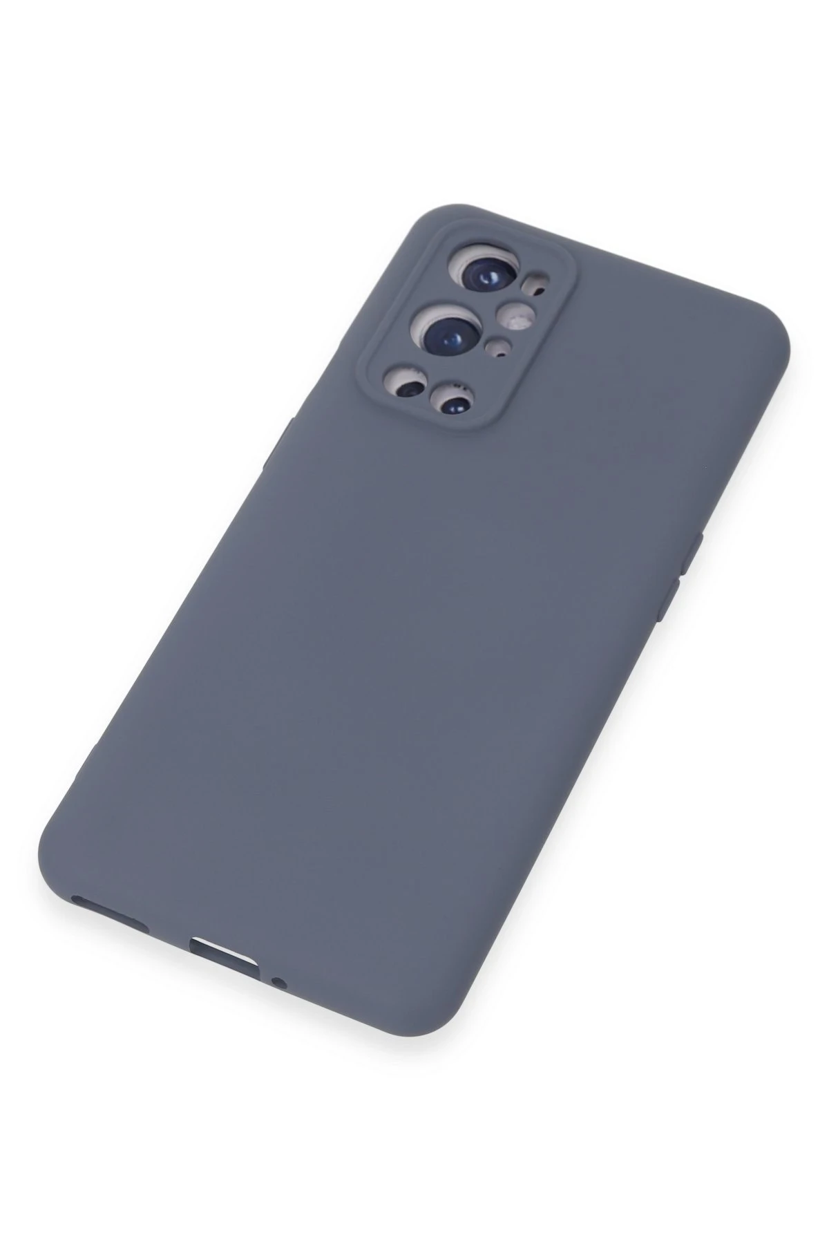 Newface One Plus 9 Pro Kılıf Nano içi Kadife Silikon - Gri