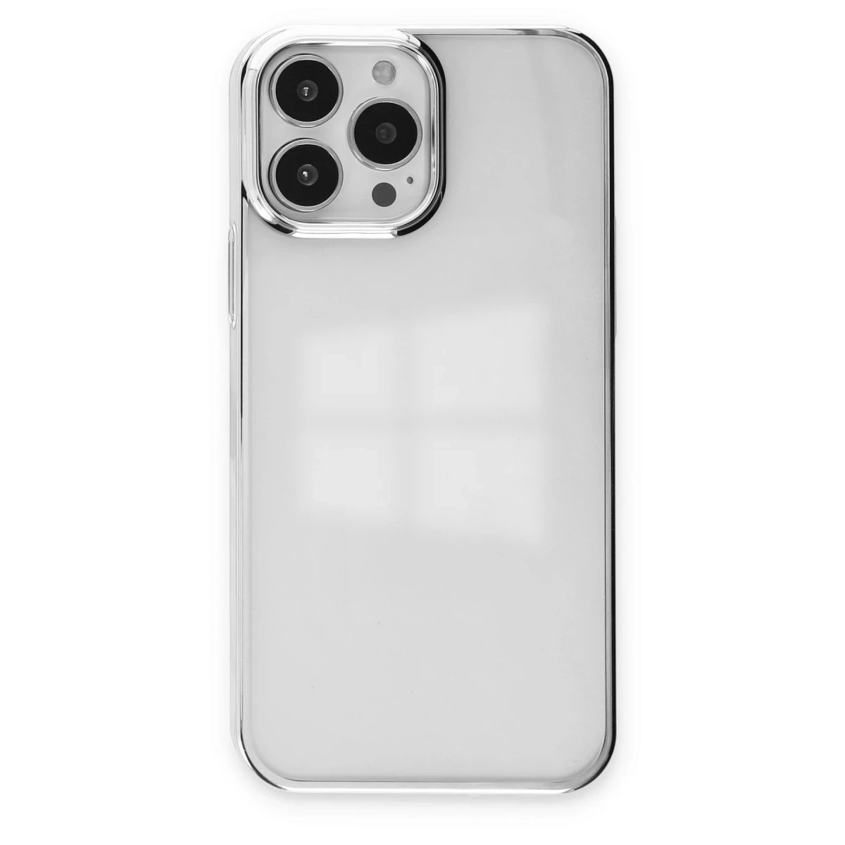 Newface Apple iPhone 14 Pro Max Kılıf Element Silikon - Gümüş — görsel 4