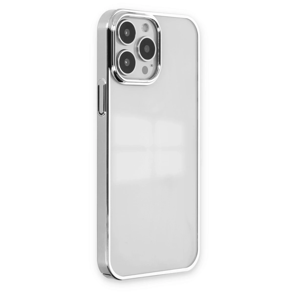 Newface Apple iPhone 14 Pro Max Kılıf Element Silikon - Gümüş — görsel 5