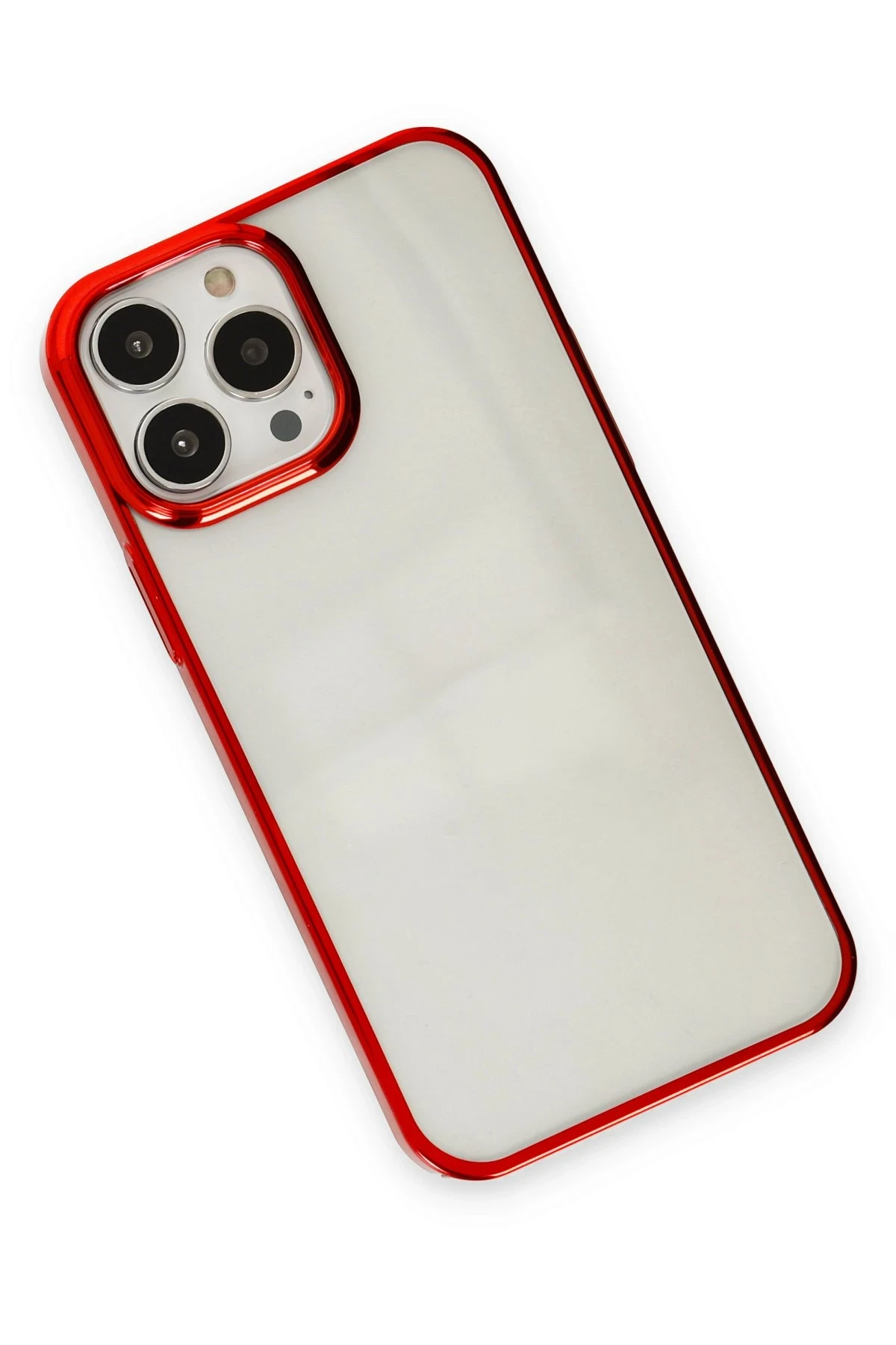 Newface iPhone 14 Pro Max Kılıf Element Silikon - Kırmızı