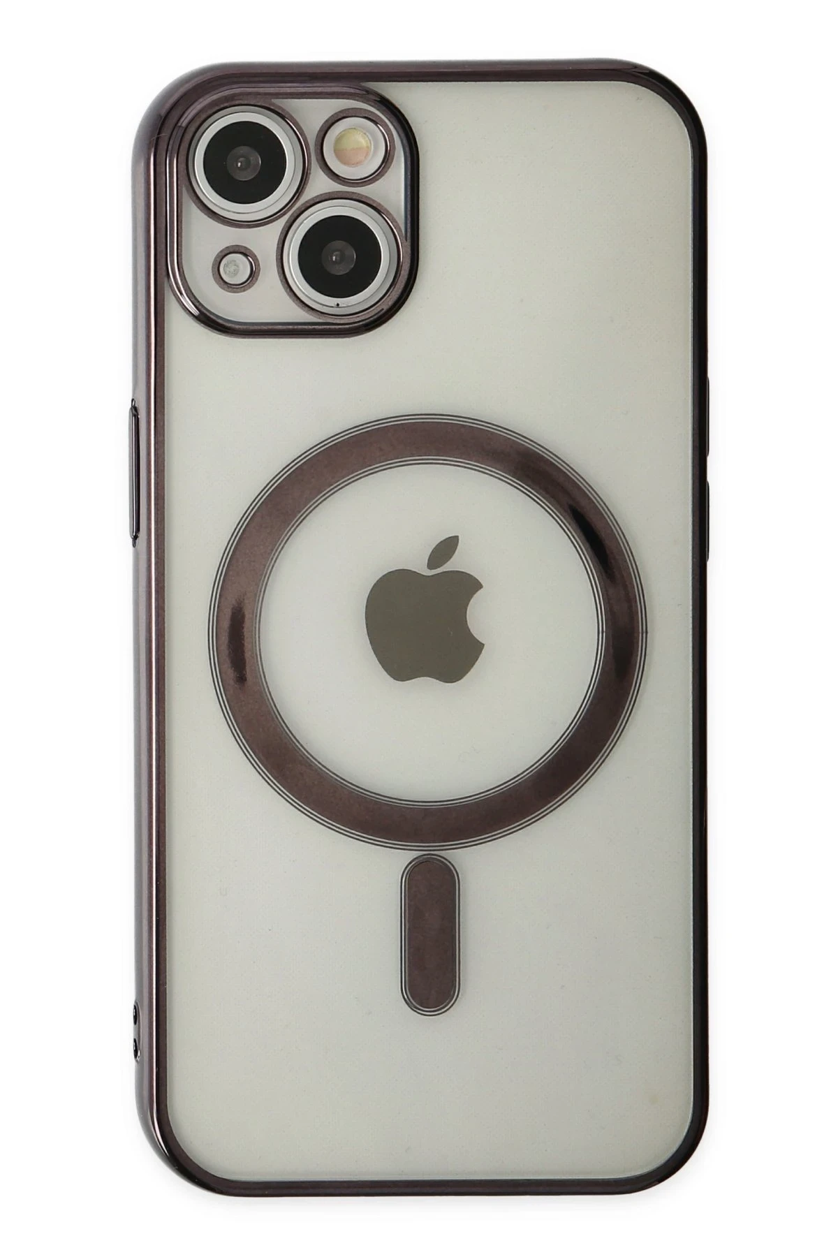 Newface Apple iPhone 14 Kılıf Magneticsafe Lazer Silikon - Siyah — görsel 2