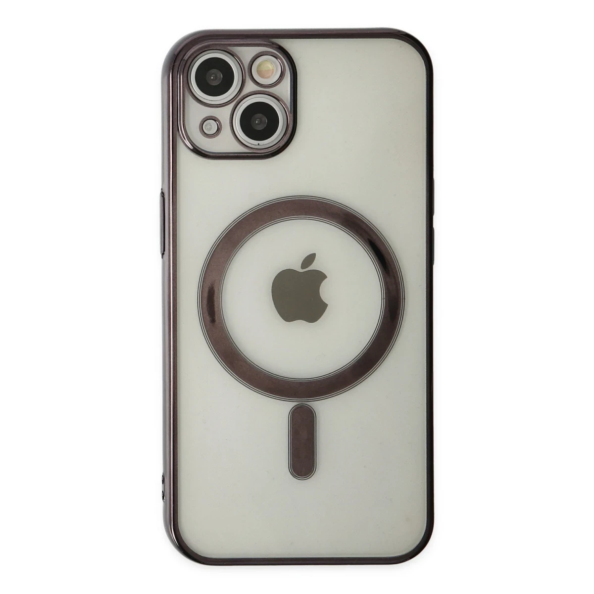 Newface Apple iPhone 14 Kılıf Magneticsafe Lazer Silikon - Siyah — görsel 6