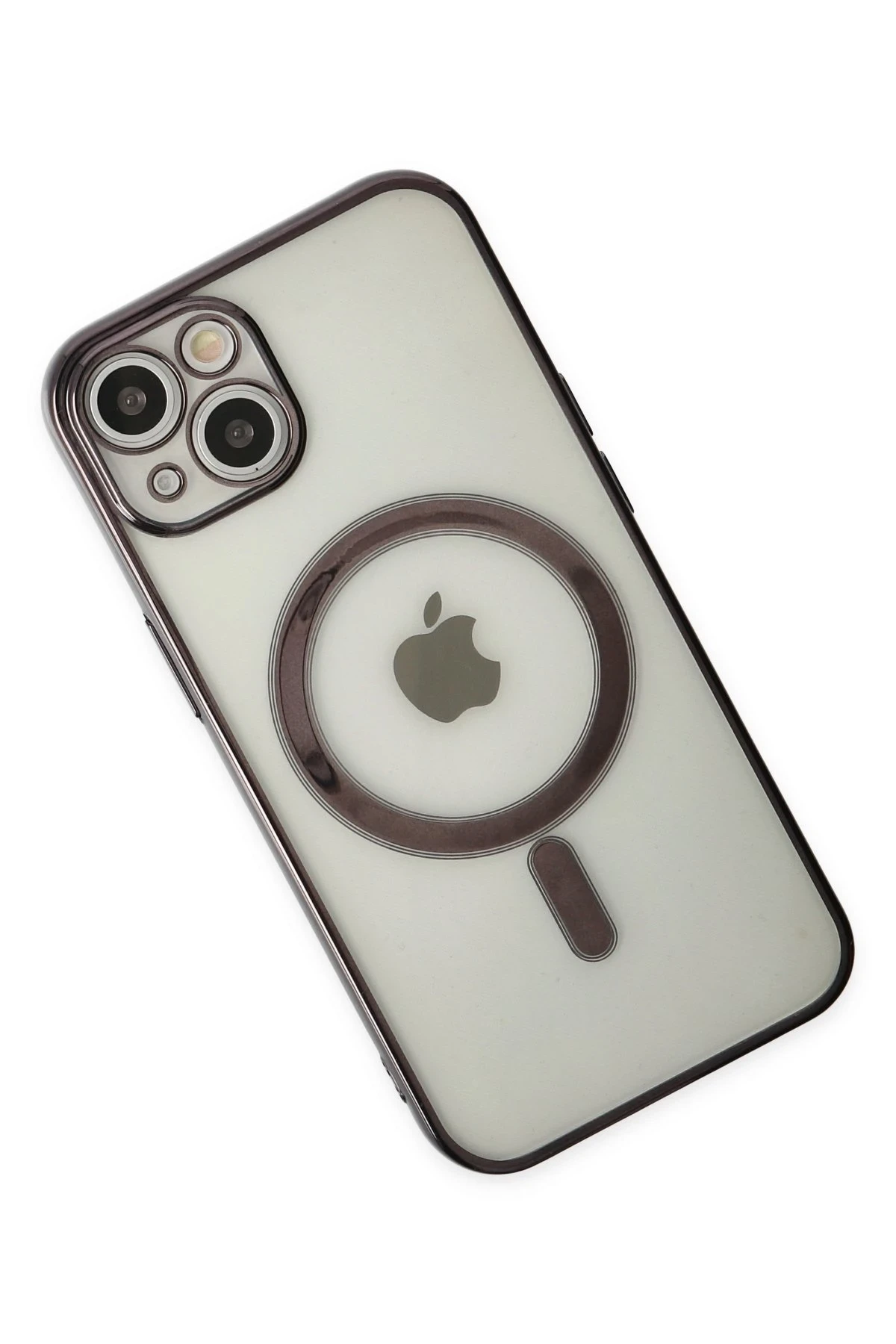 Newface Apple iPhone 14 Kılıf Magneticsafe Lazer Silikon - Siyah — görsel 3