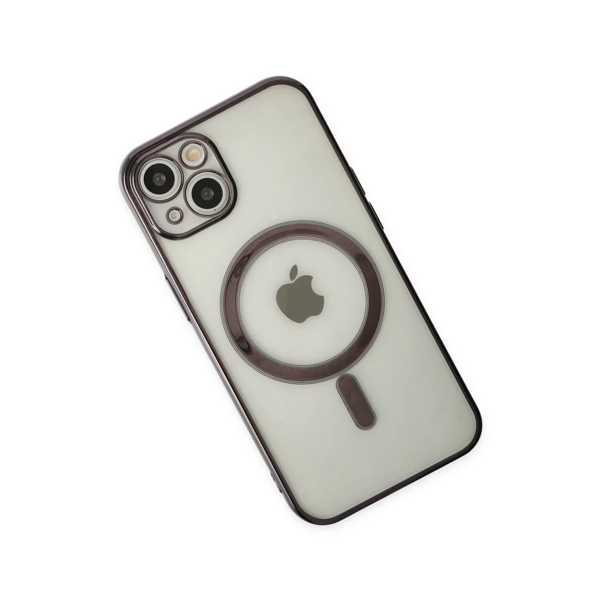 Newface Apple iPhone 14 Kılıf Magneticsafe Lazer Silikon - Siyah — görsel 7