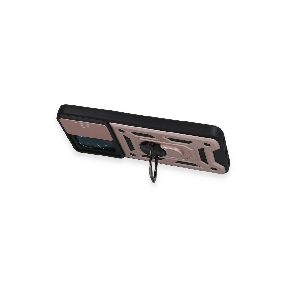 Newface Vivo Y35 Kılıf Pars Lens Yüzüklü Silikon - Rose Gold — görsel 9