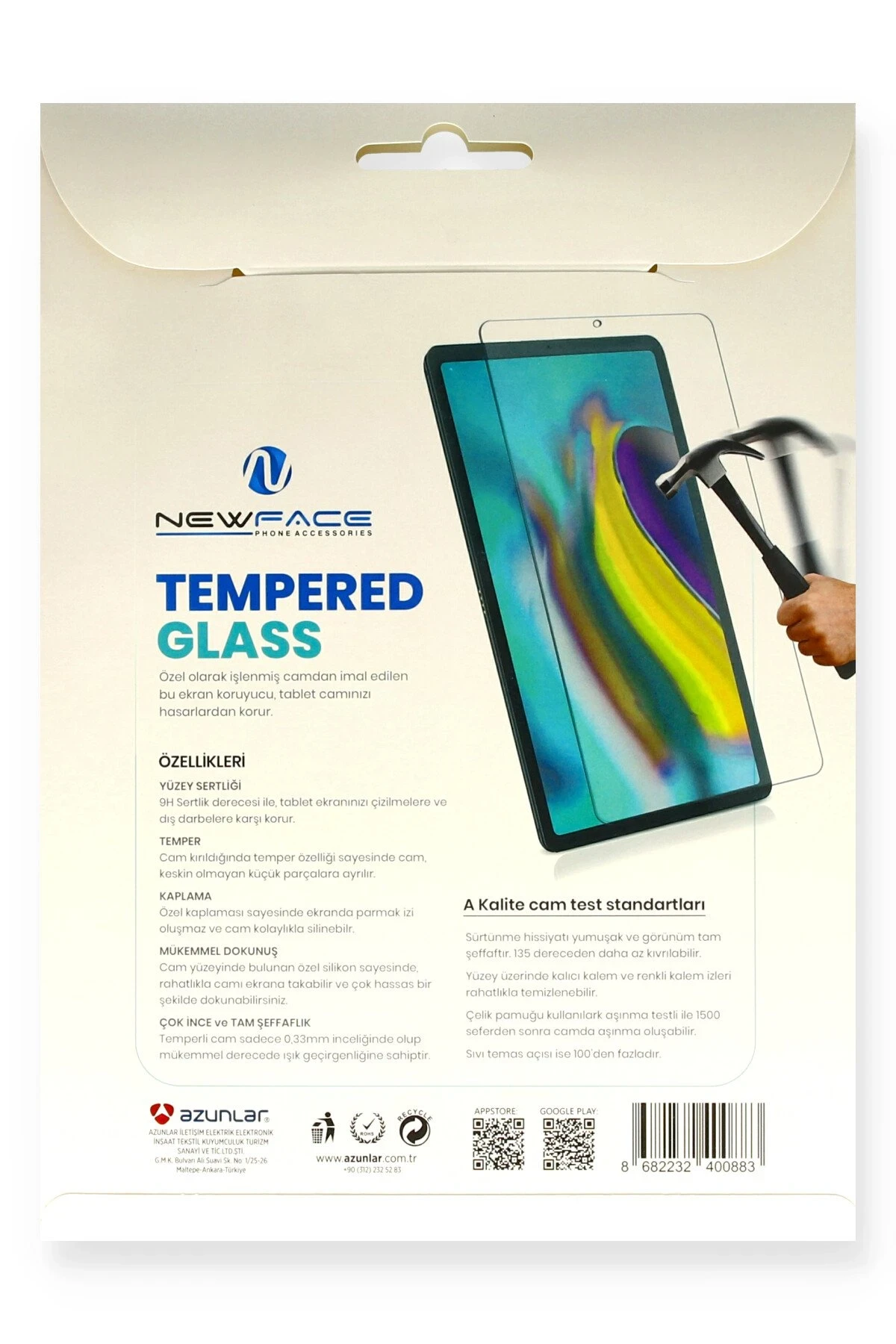 Newface Huawei MatePad 10.4 Tablet Cam Ekran Koruyucu — görsel 3